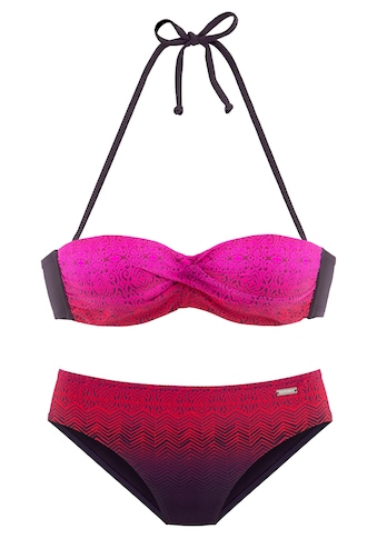 LASCANA Bügel-Bandeau-Bikini, mit Farbverlauf kaufen