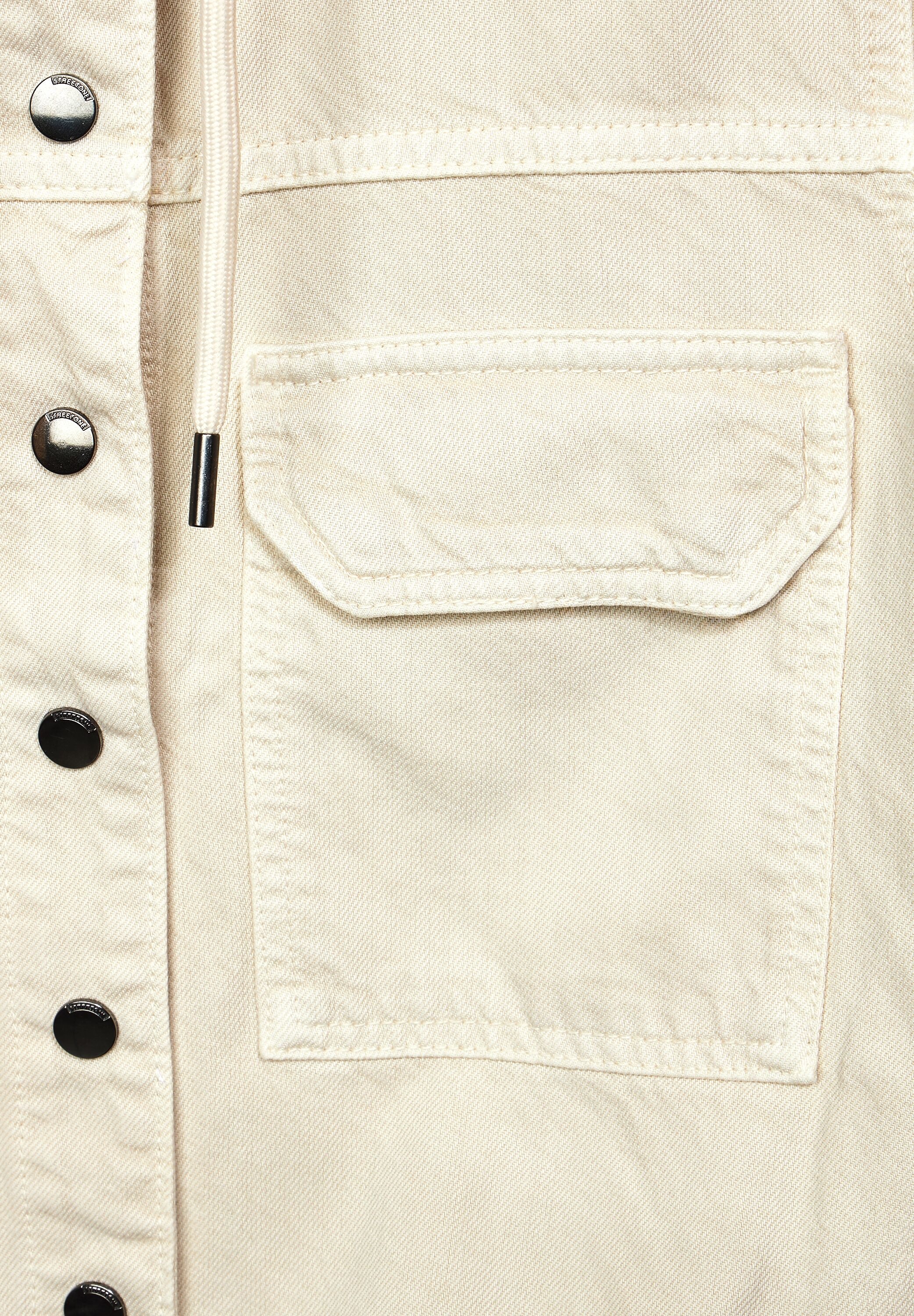Materialmix Jeansjacke, STREET aus Kapuze, mit softem ONE kaufen
