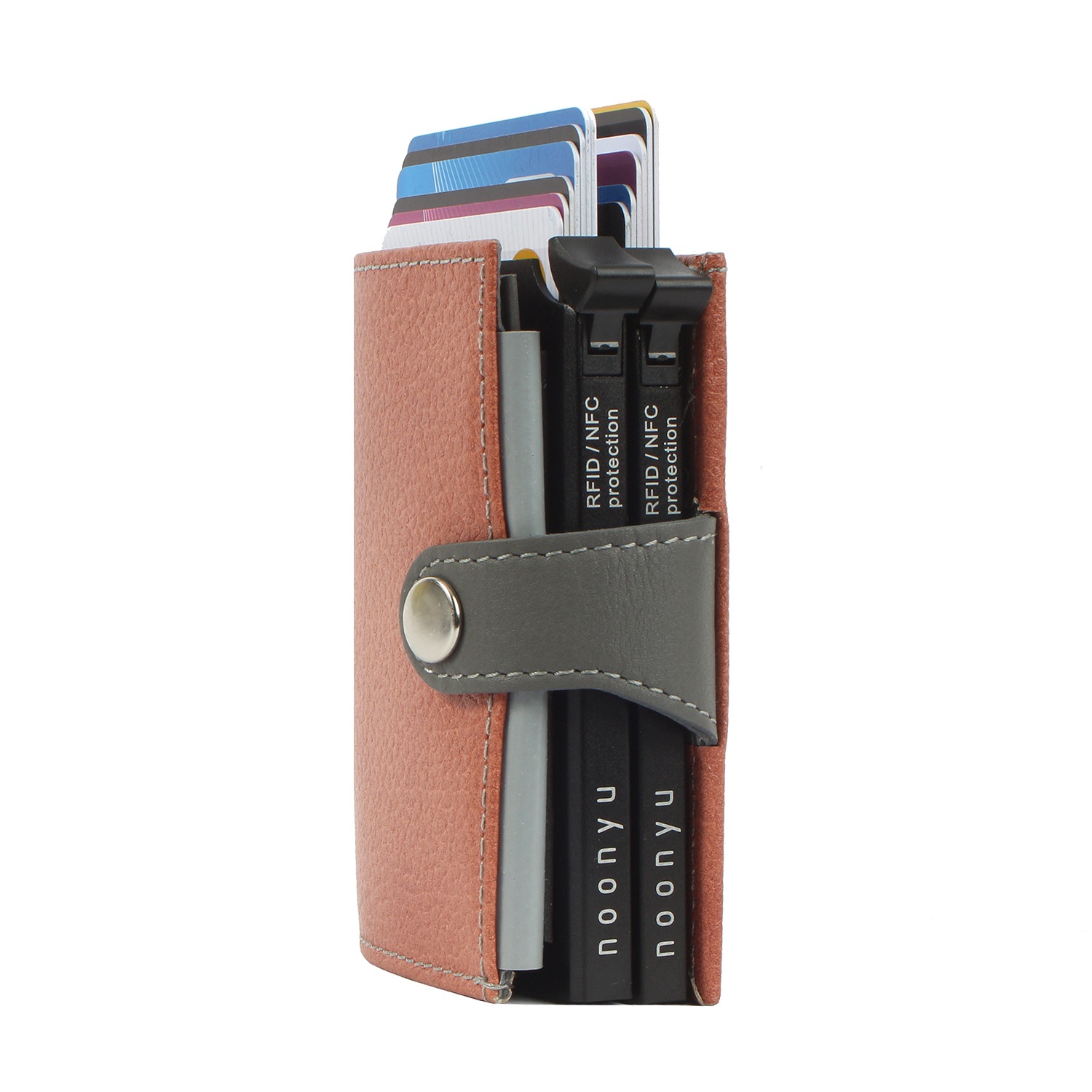 Margelisch Mini Geldbörse kaufen I\'m leather«, | double RFID walking Leder aus Kreditkartenbörse Upcycling »noonyu