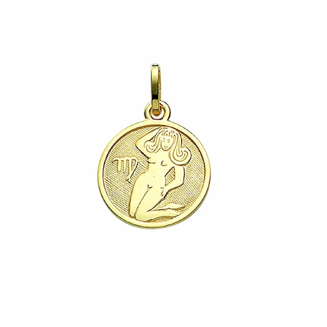 Adelia´s Kette mit Anhänger »333 Gold Sternzeichen Anhänger Jungfrau Ø 11,8  mm«, Schmuckset - Set mit Halskette | I\'m walking