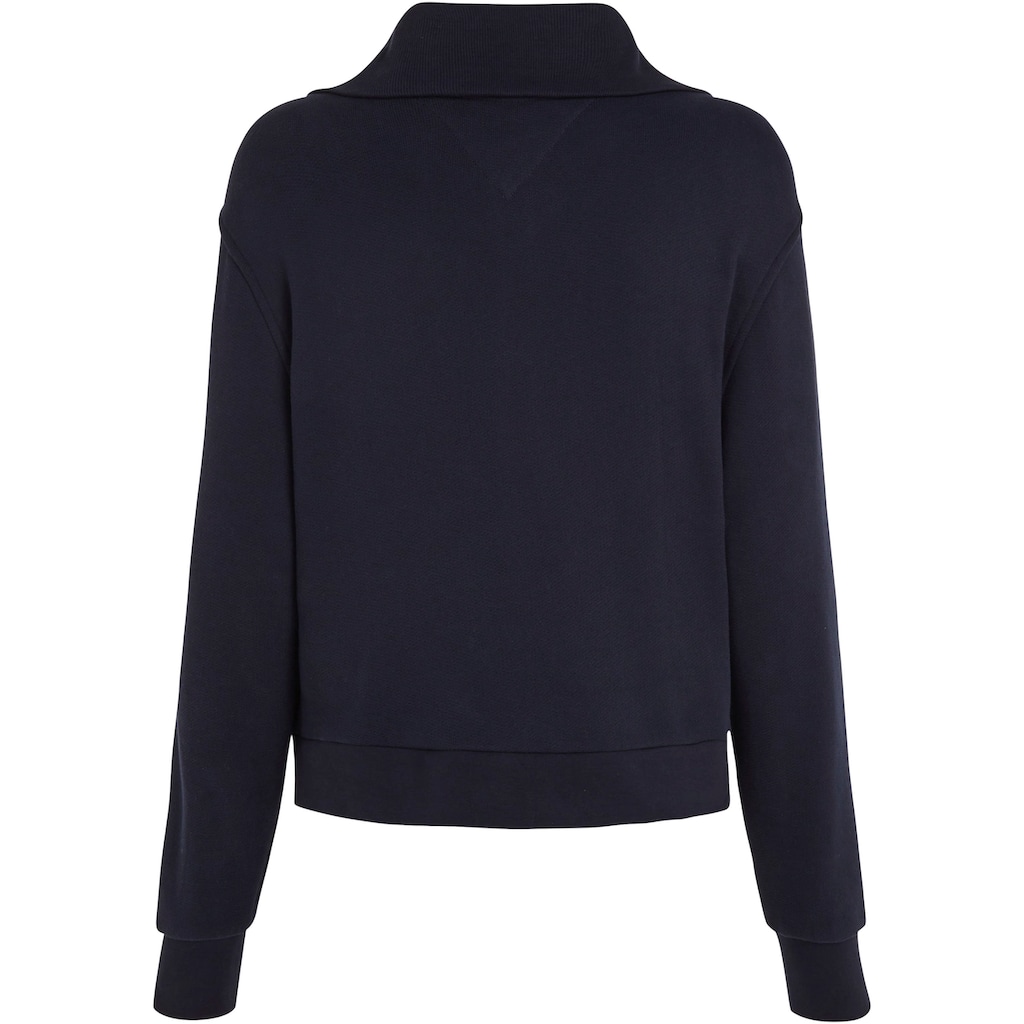 Tommy Hilfiger Sweater 1985 REG MINI CORP LOGO 1/2ZIP mit großem Kragen Tommy Hilfiger Sweater 1985 REG MINI CORP LOGO 1/2ZIP mit großem Kragen
