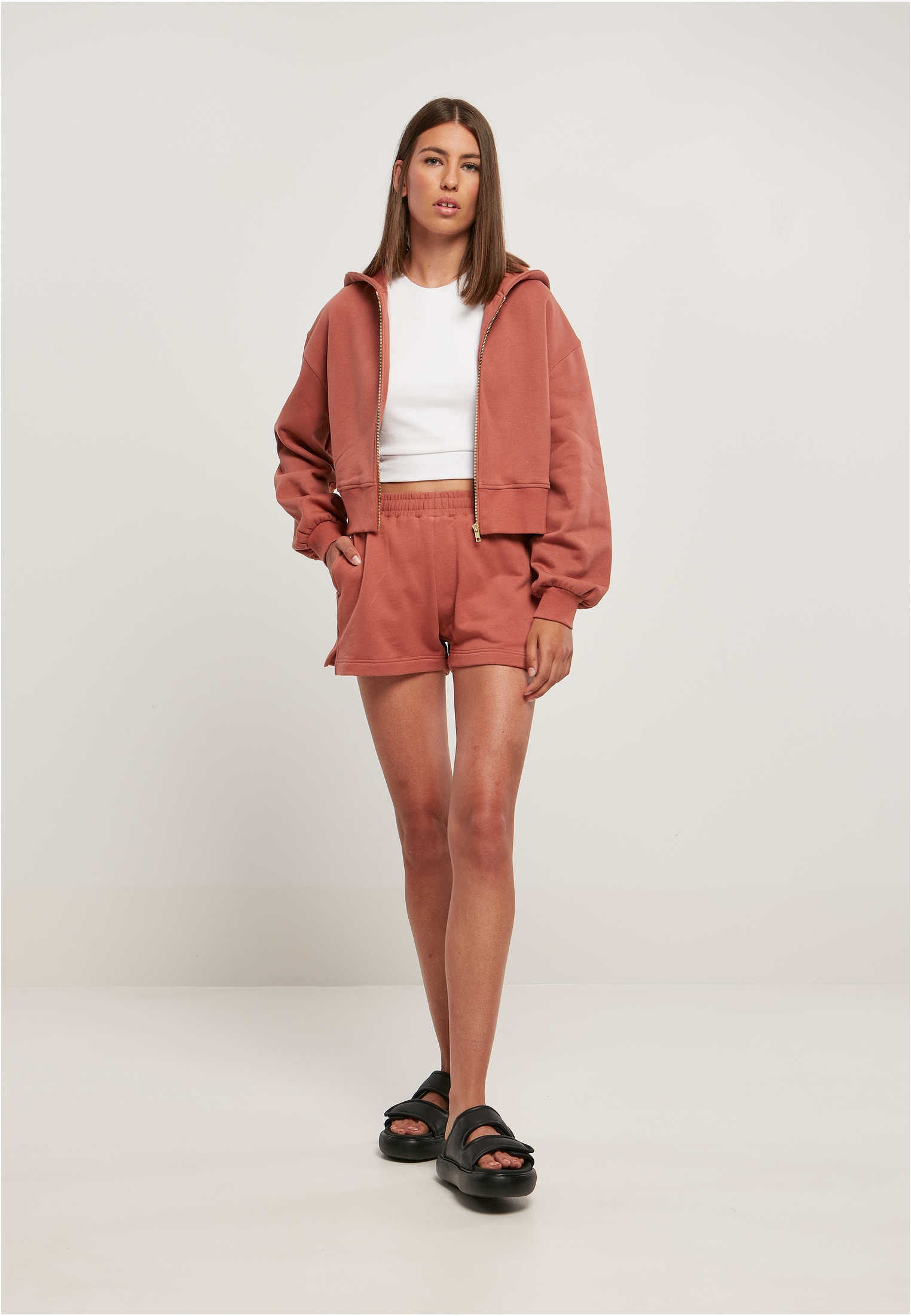 »Damen Sweatjacke walking tlg.) Oversized Zip Jacket«, online | kaufen CLASSICS (1 Short URBAN I\'m Ladies