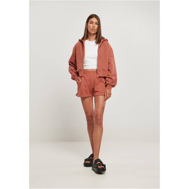 URBAN CLASSICS Sweatjacke »Damen Ladies Short Oversized Zip Jacket«, (1 tlg.)  online kaufen | I'm walking