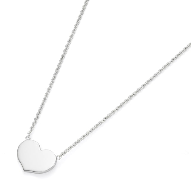 Smart Jewel Herzkette »Romantisch, Herz als Mittelteil, Silber 925« kaufen  | I\'m walking