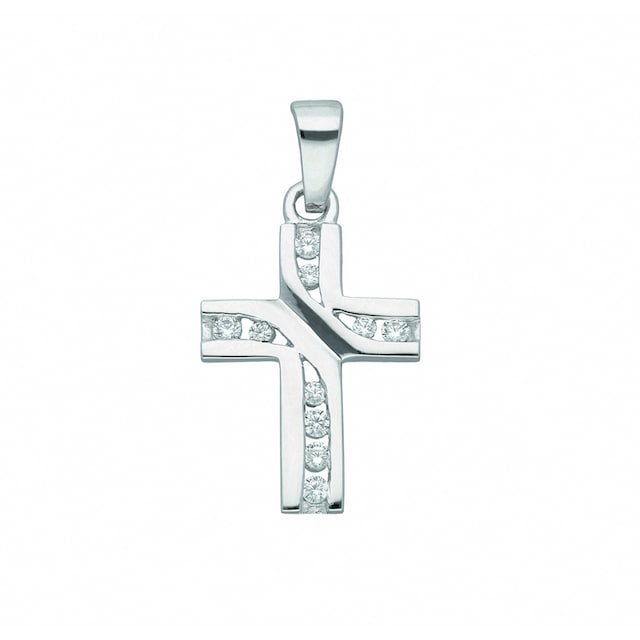 Adelia´s Kettenanhänger »925 Silber Kreuz Anhänger«, mit Zirkonia  Silberschmuck für Damen & Herren bestellen | I'm walking