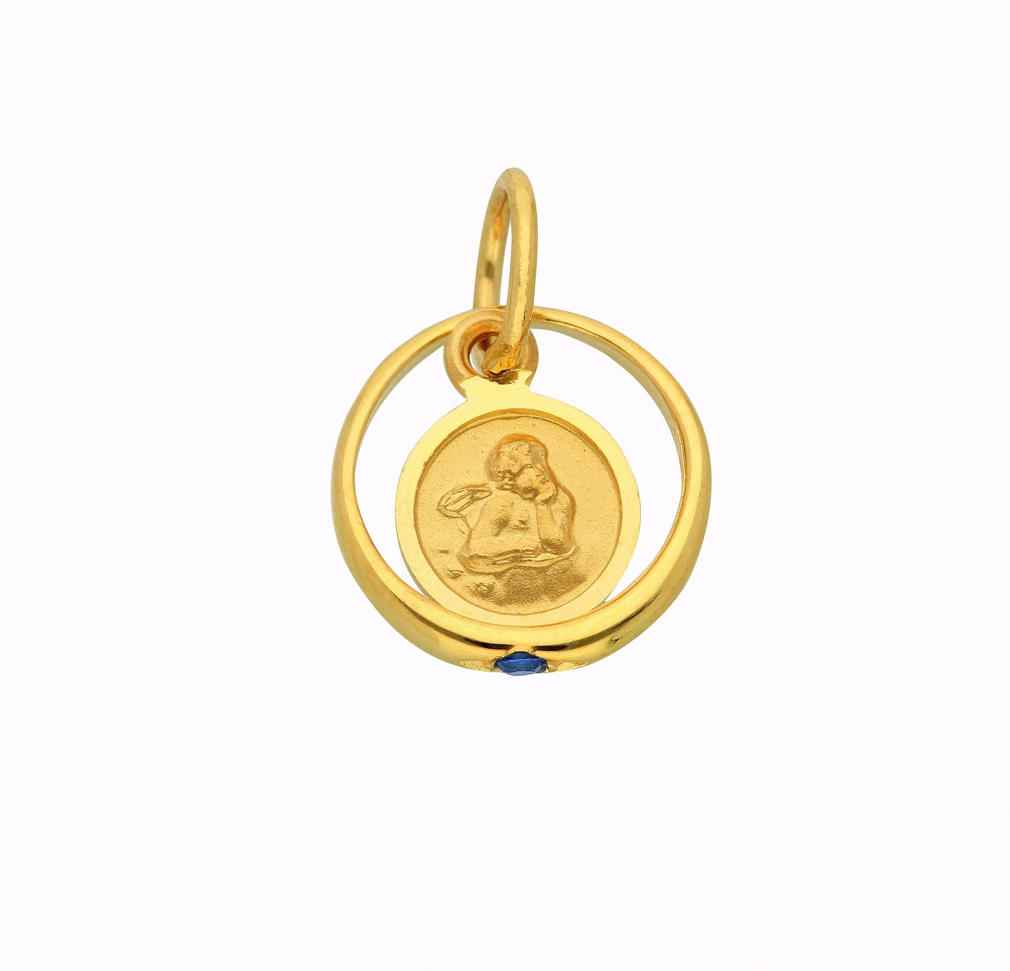 Anhänger kaufen Ø Taufring online I\'m Kette - Set Anhänger Gold 10,1 | mm«, mit mit Schmuckset mit Safir walking Halskette Adelia´s »333