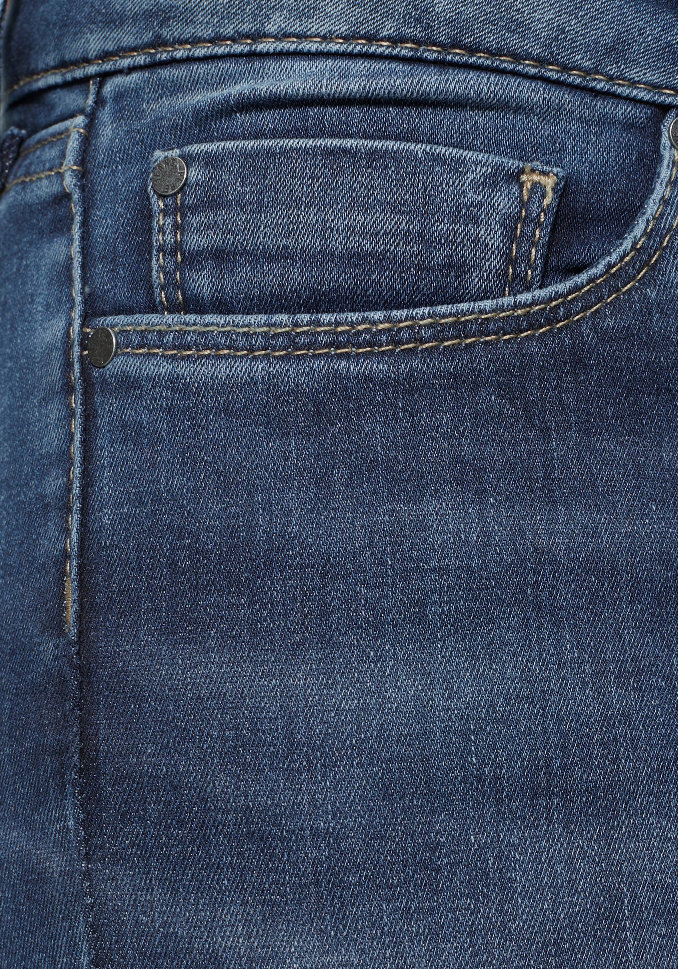 mit shoppen I\'m Pepe Skinny-fit-Jeans walking | »SOHO«, 5-Pocket-Stil Bund 1-Knopf Jeans im und Stretch-Anteil