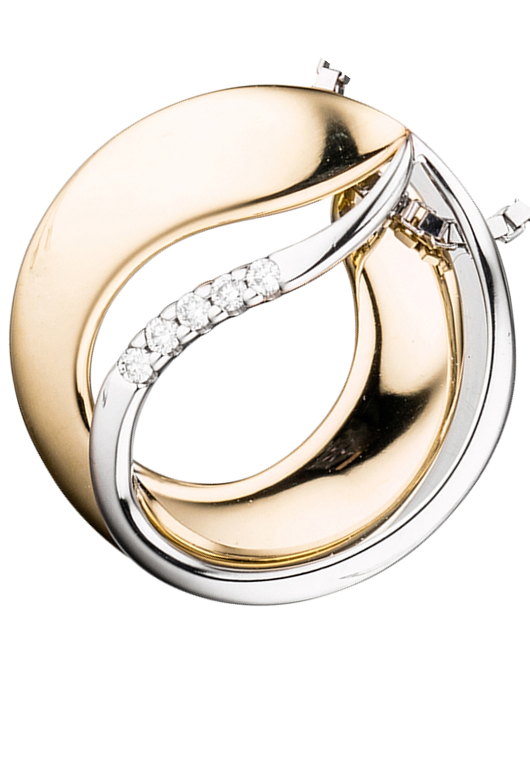 im | JOBO I\'m Gold 585 »Anhänger Kettenanhänger walking Diamanten«, mit Onlineshop 5 bicolor