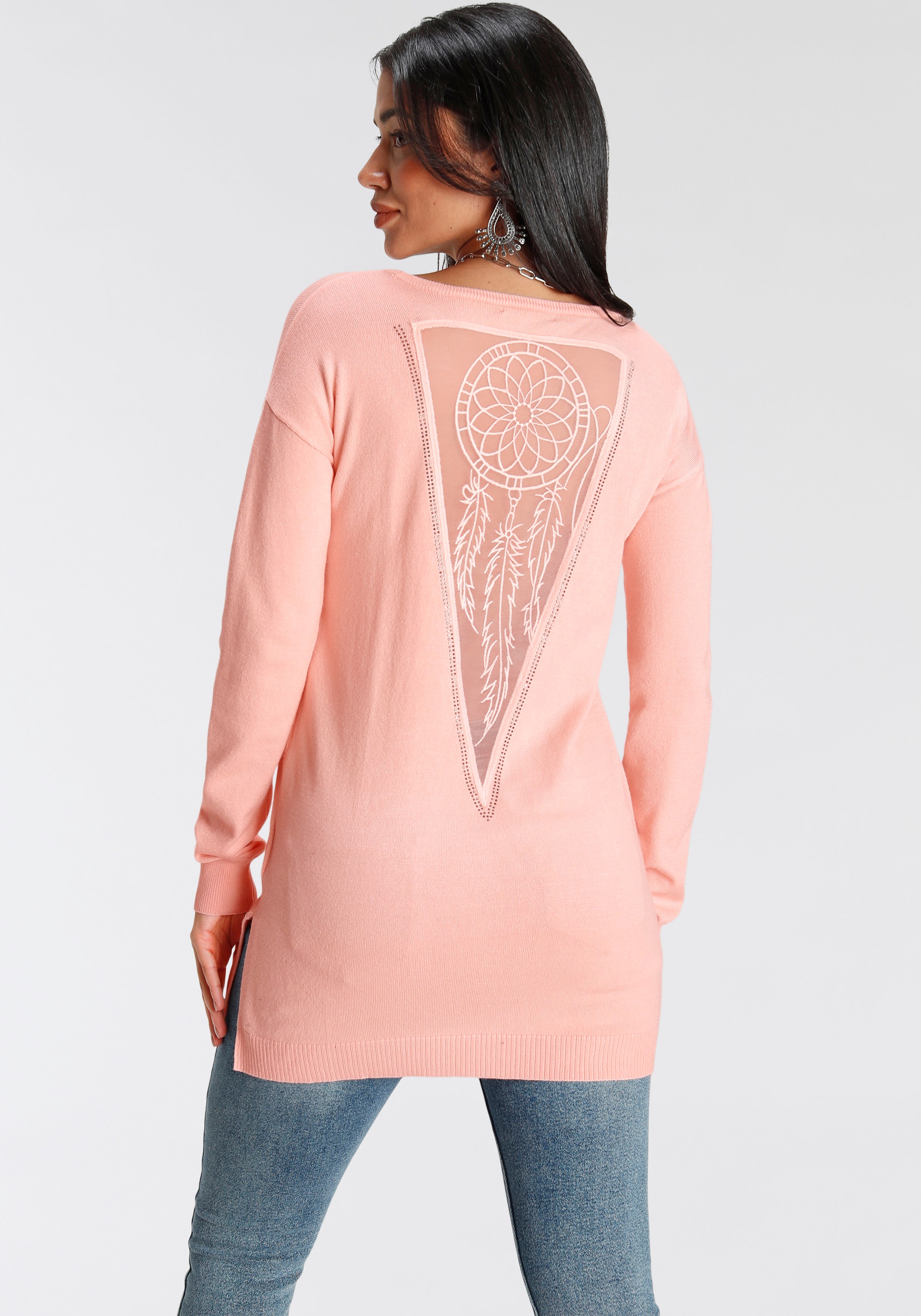 Melrose Longpullover, mit seitlichen Schlitzen kaufen