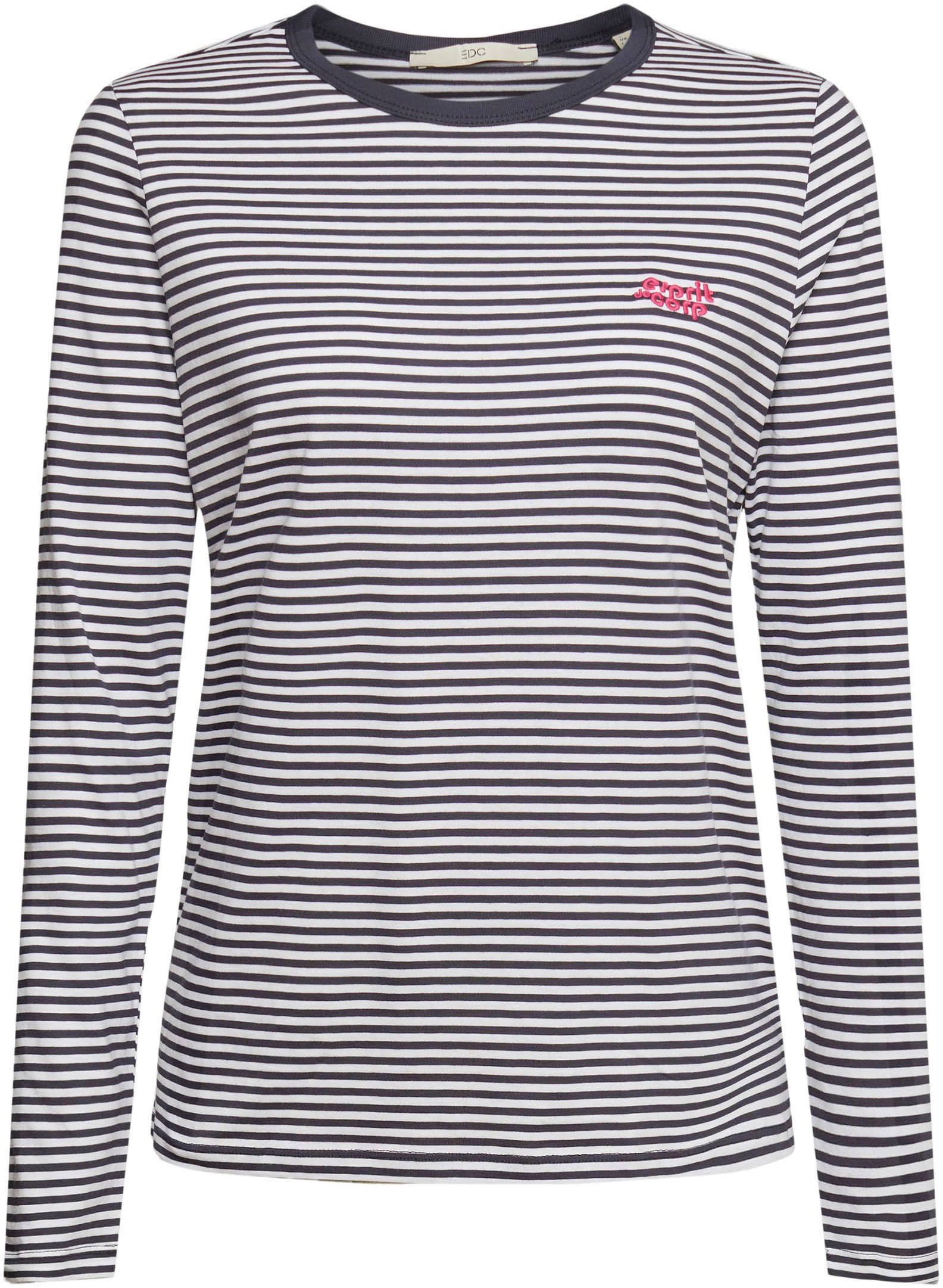 edc by Esprit Rundhalsshirt, mit Logostickerei auf der Brust kaufen
