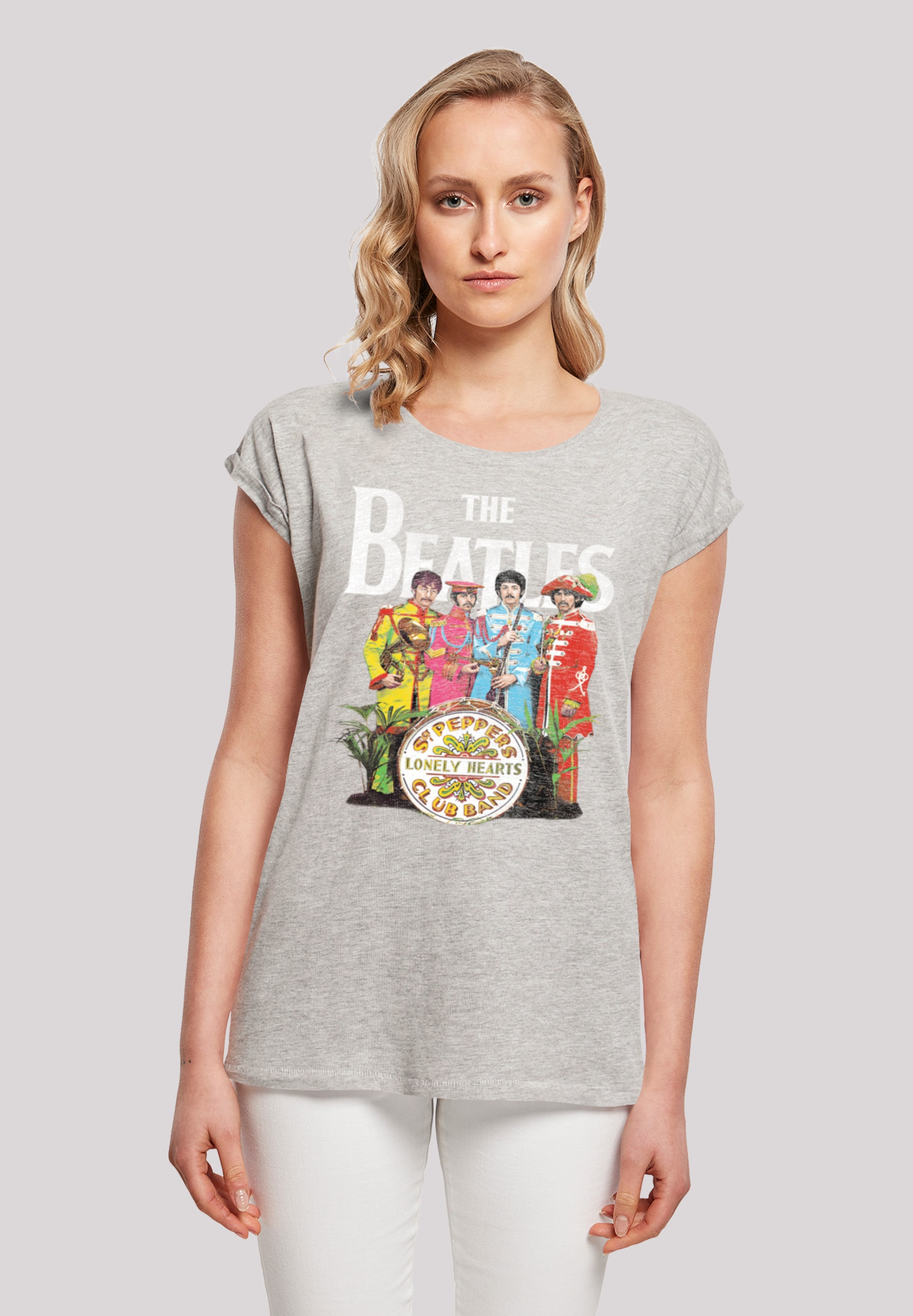 F4NT4STIC T-Shirt »The Black«, online Sgt Band Print Beatles Pepper