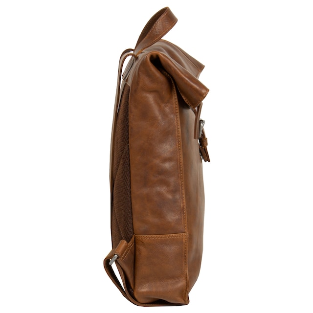 MUSTANG Cityrucksack »Memphis backpack flap«, aus hochwertigem Leder kaufen  | I'm walking