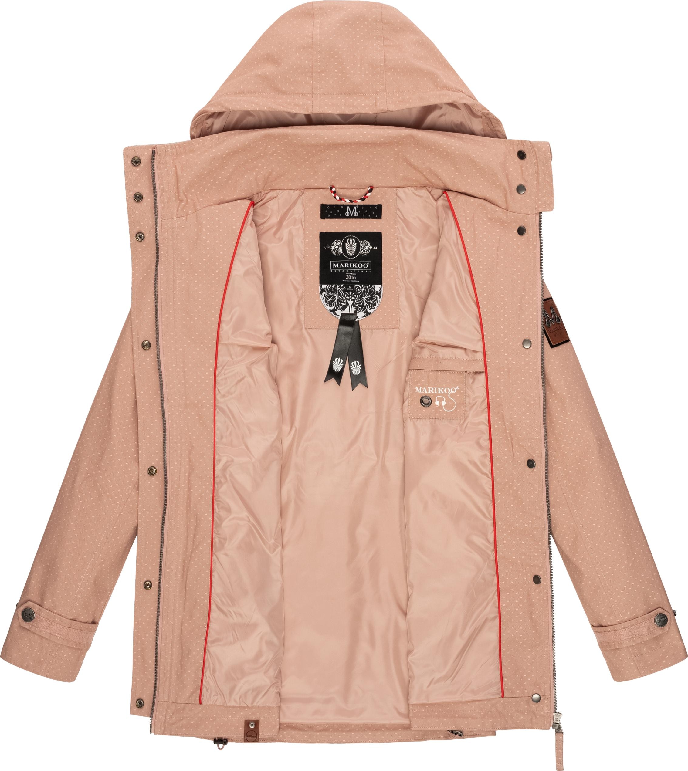 Marikoo Outdoorjacke »Nyokoo«, mit Kapuze, modische Baumwoll Übergangsjacke  mit großer Kapuze kaufen | I\'m walking