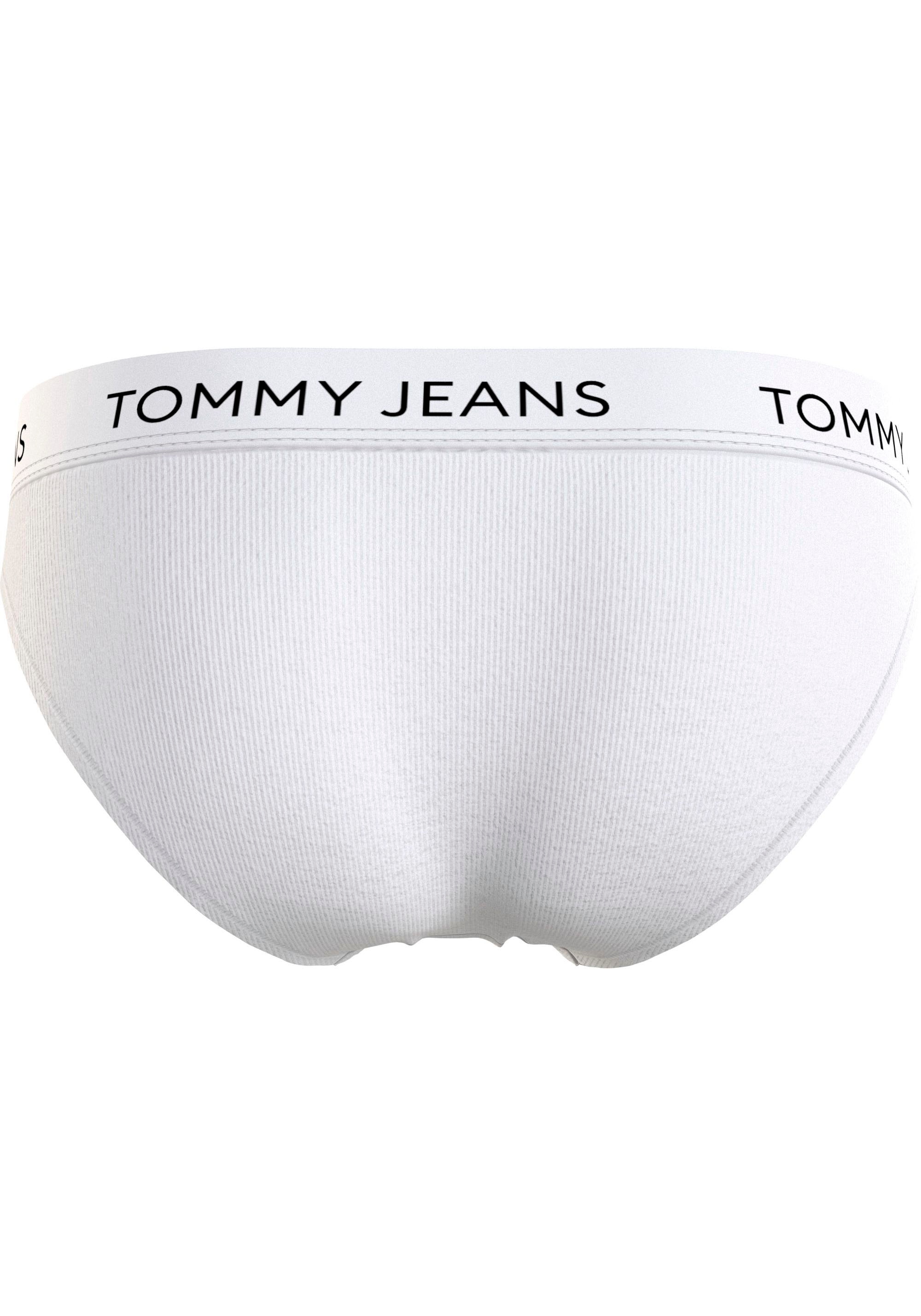 Tommy Hilfiger Damen Slip mit elastischem Bund und Logoschriftzug grau