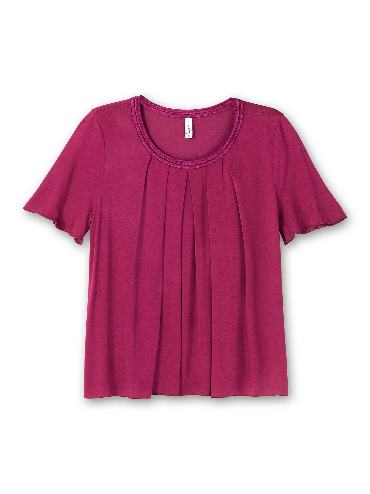 Größen«, in T-Shirt Sheego Blende »Große dekorativer kaufen mit A-Linie
