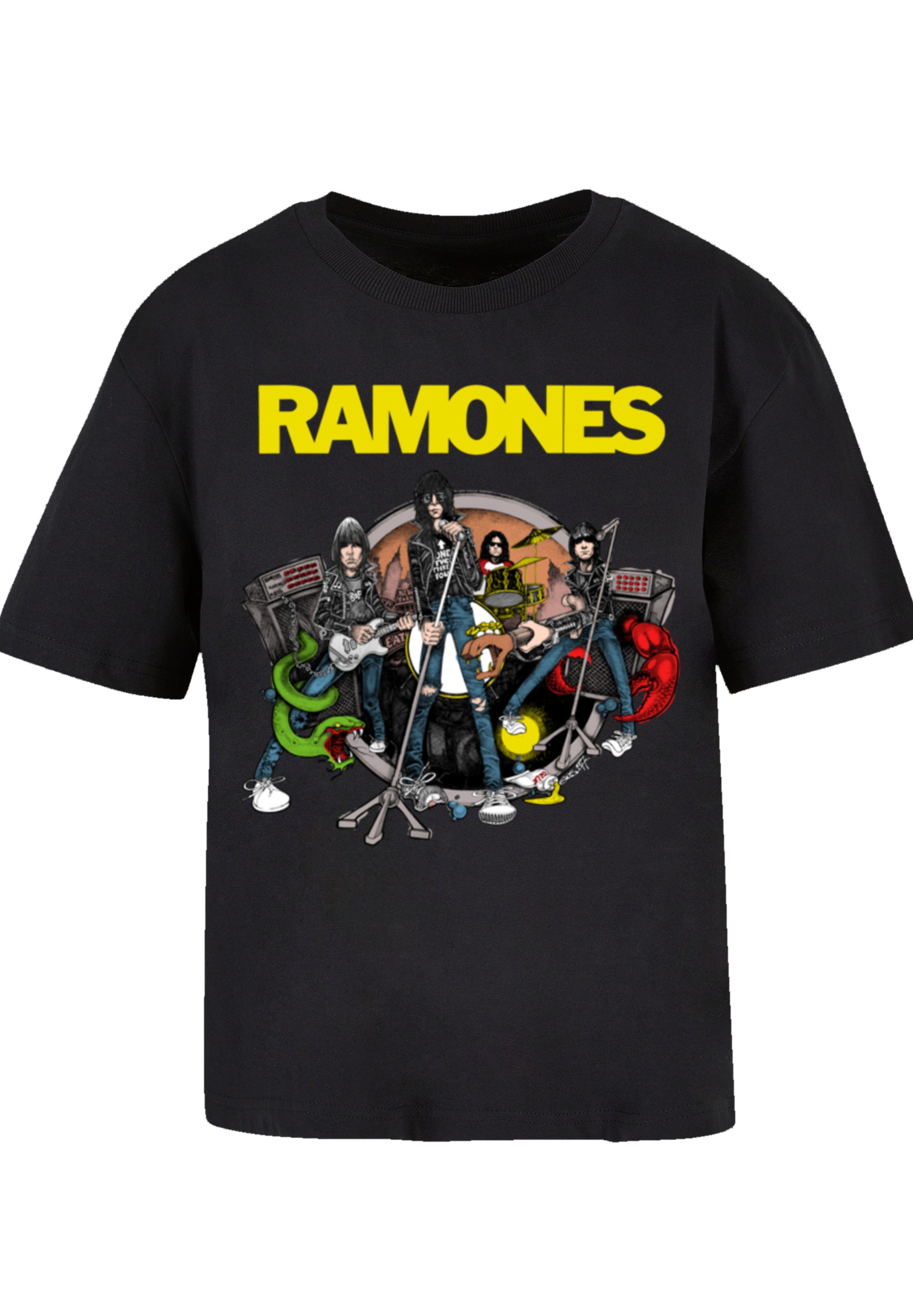 Rock-Musik | »Ramones kaufen T-Shirt Qualität, Rock To online Band I\'m Band, Musik Ruin«, Road walking F4NT4STIC Premium
