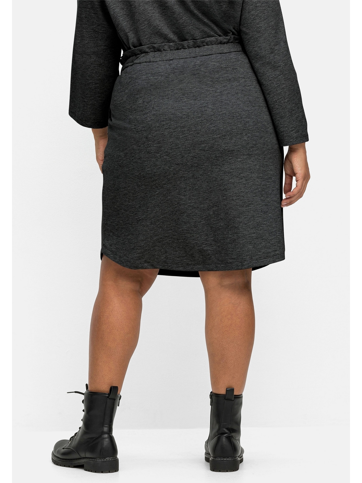 Sheego Jerseyrock »Große Größen«, mit hohem Bund und seitlichen Taschen  kaufen | I\'m walking | Jeansröcke