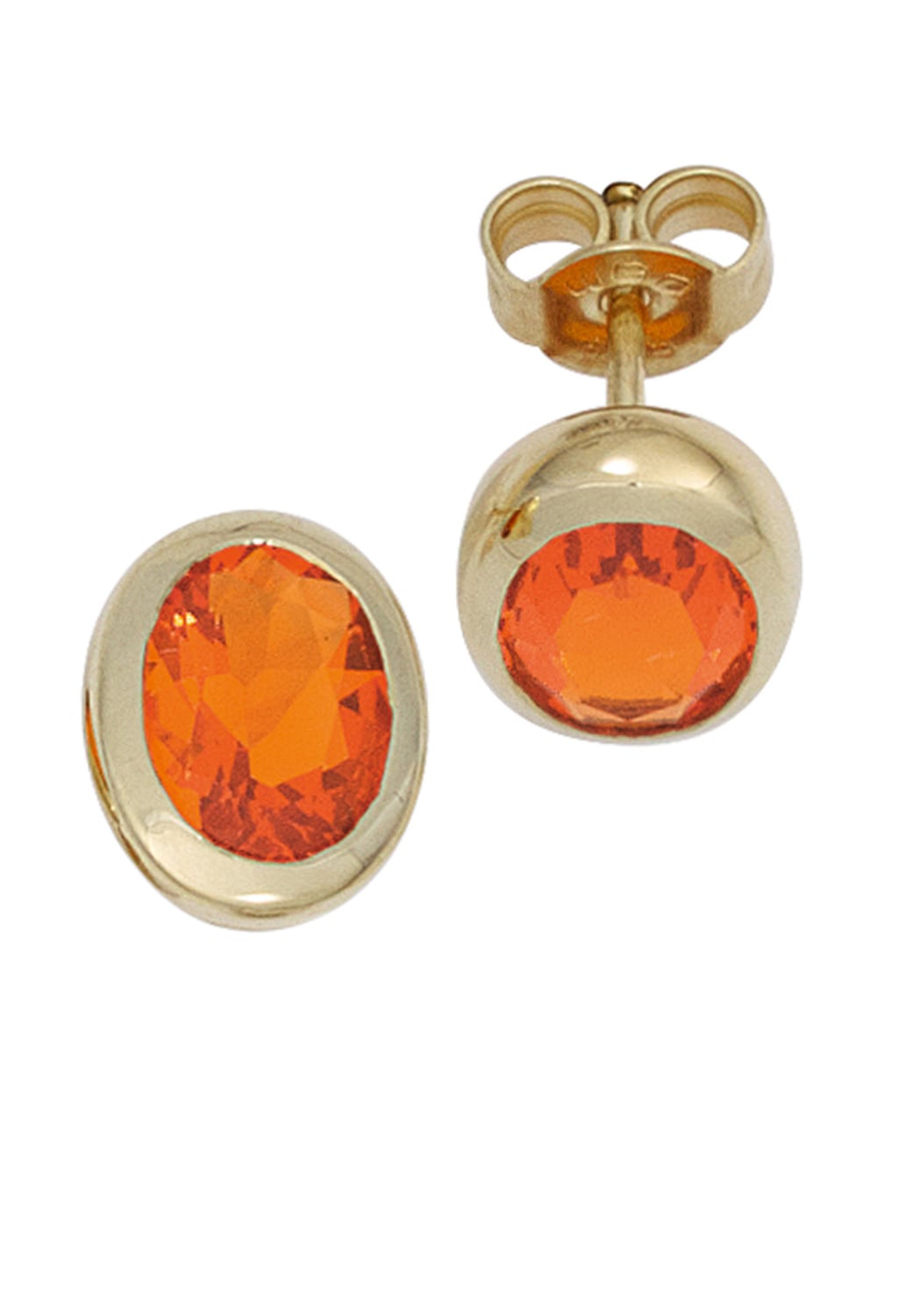 JOBO Paar Ohrstecker »Ovale Ohrringe mit Feueropal«, 585 Gold kaufen | I\'m  walking