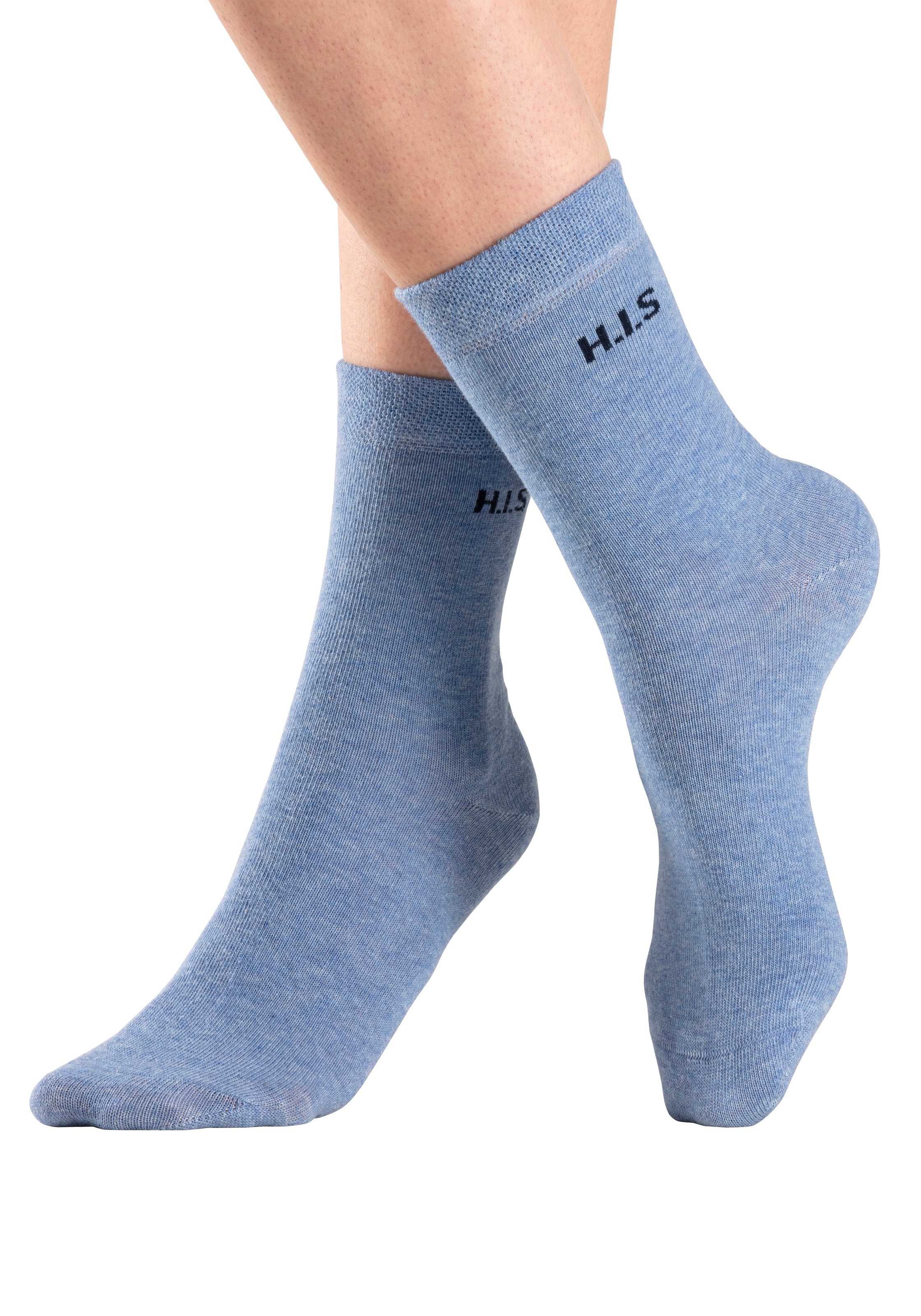 Socken, | einschneidendes H.I.S ohne Paar), 4 I\'m bestellen (Set, Bündchen walking