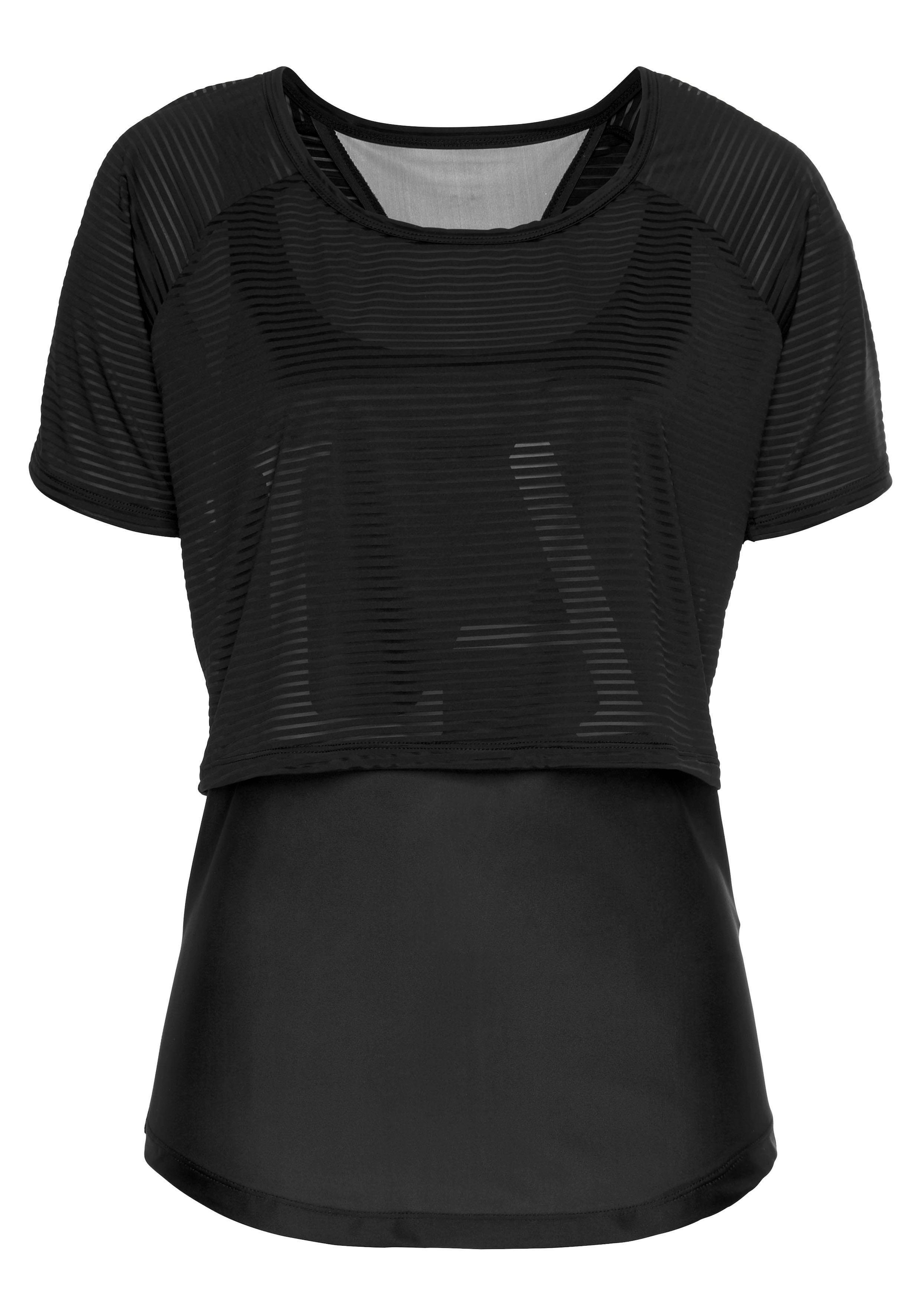 LASCANA ACTIVE Funktionsshirt »Digital Mauve«, im Layer- 2 Design 1 T-Shirt bestellen in