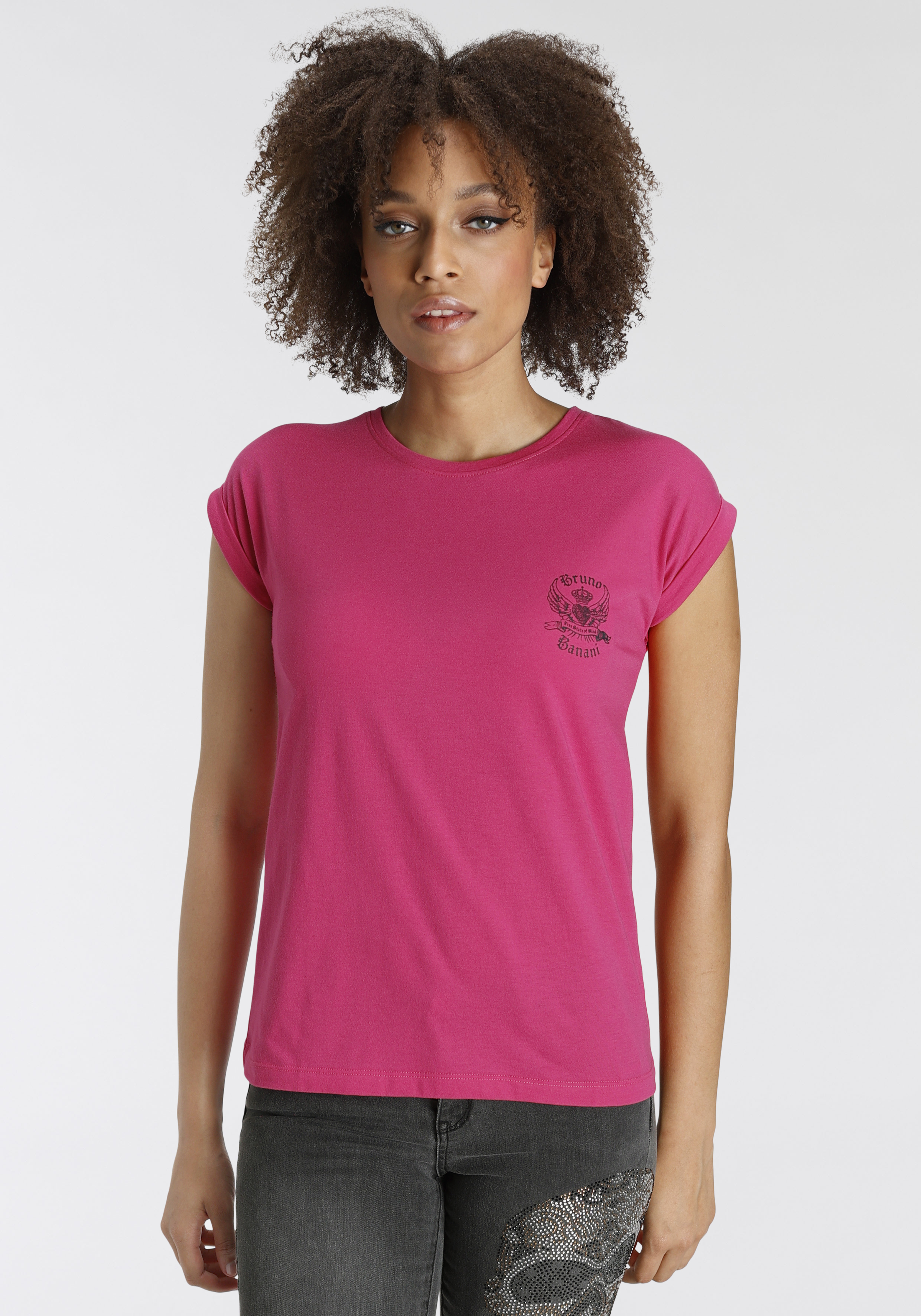 Bruno Banani T-Shirt, mit goldfarbenem Logodruck NEUE KOLLEKTION shoppen |  I\'m walking