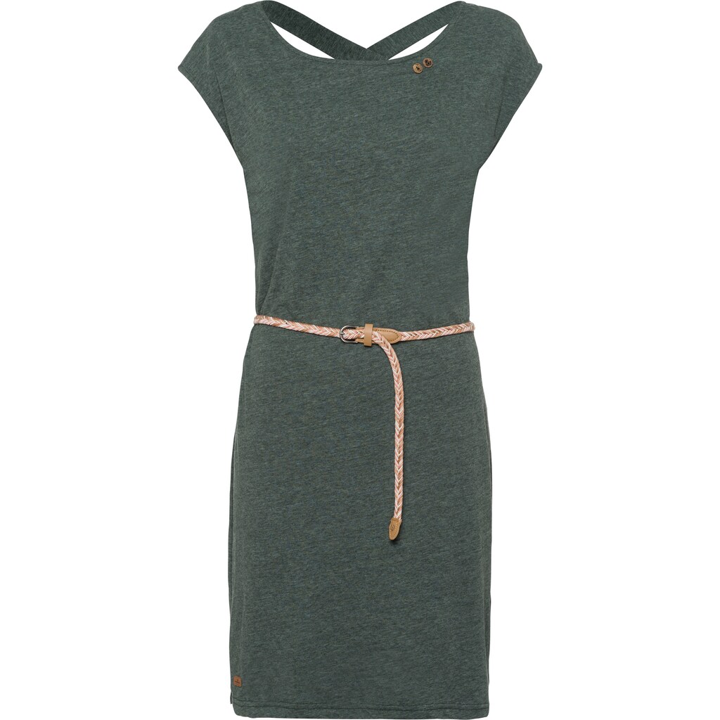 Ragwear Jerseykleid SOFIA DRESS (mit abnehmbarem Gürtel) mit tiefem Rückenausschnitt Ragwear Jerseykleid SOFIA DRESS (mit abnehmbarem Gürtel) mit tiefem Rückenausschnitt