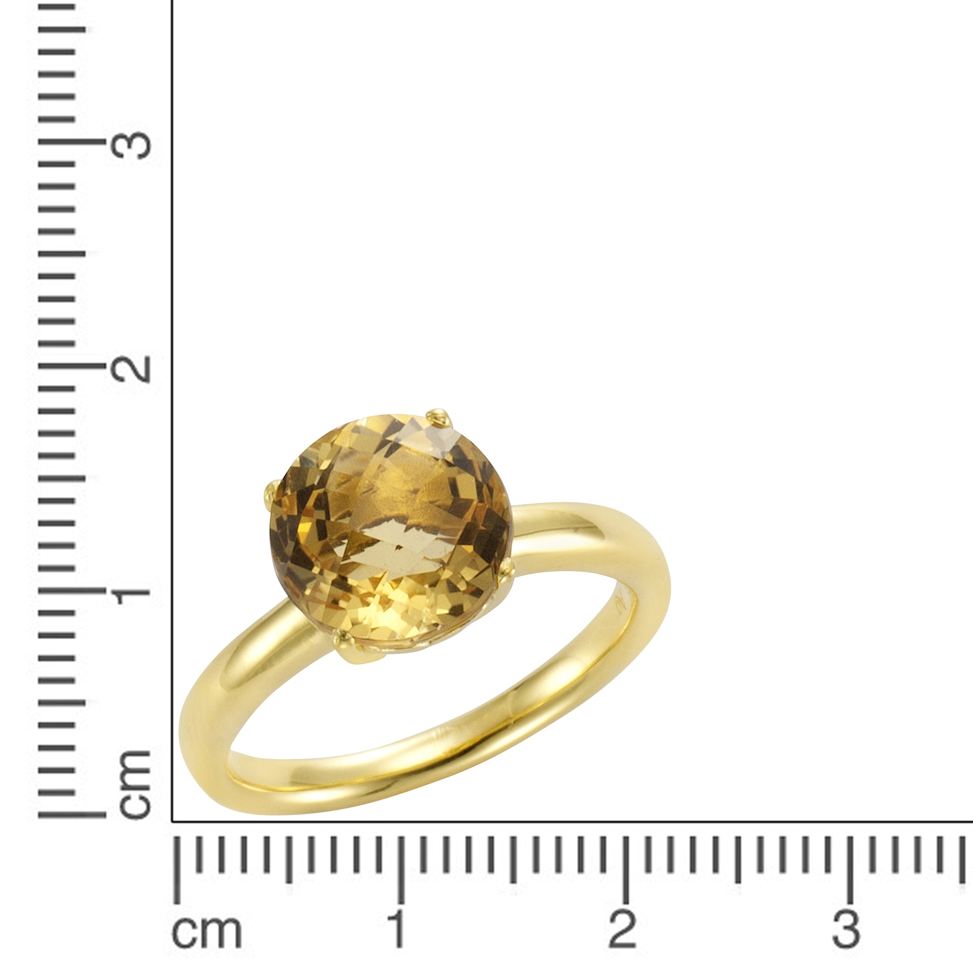 Jamelli Fingerring »925 Silber vergoldet mit echtem Citrin« im Onlineshop |  I\'m walking