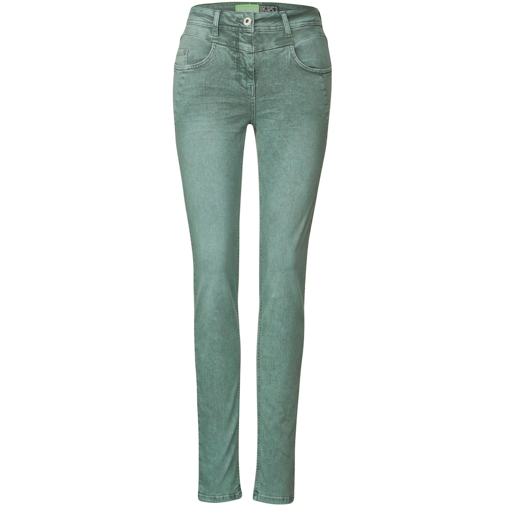 Cecil Slim-fit-Jeans Style Toronto in besonderer Waschung