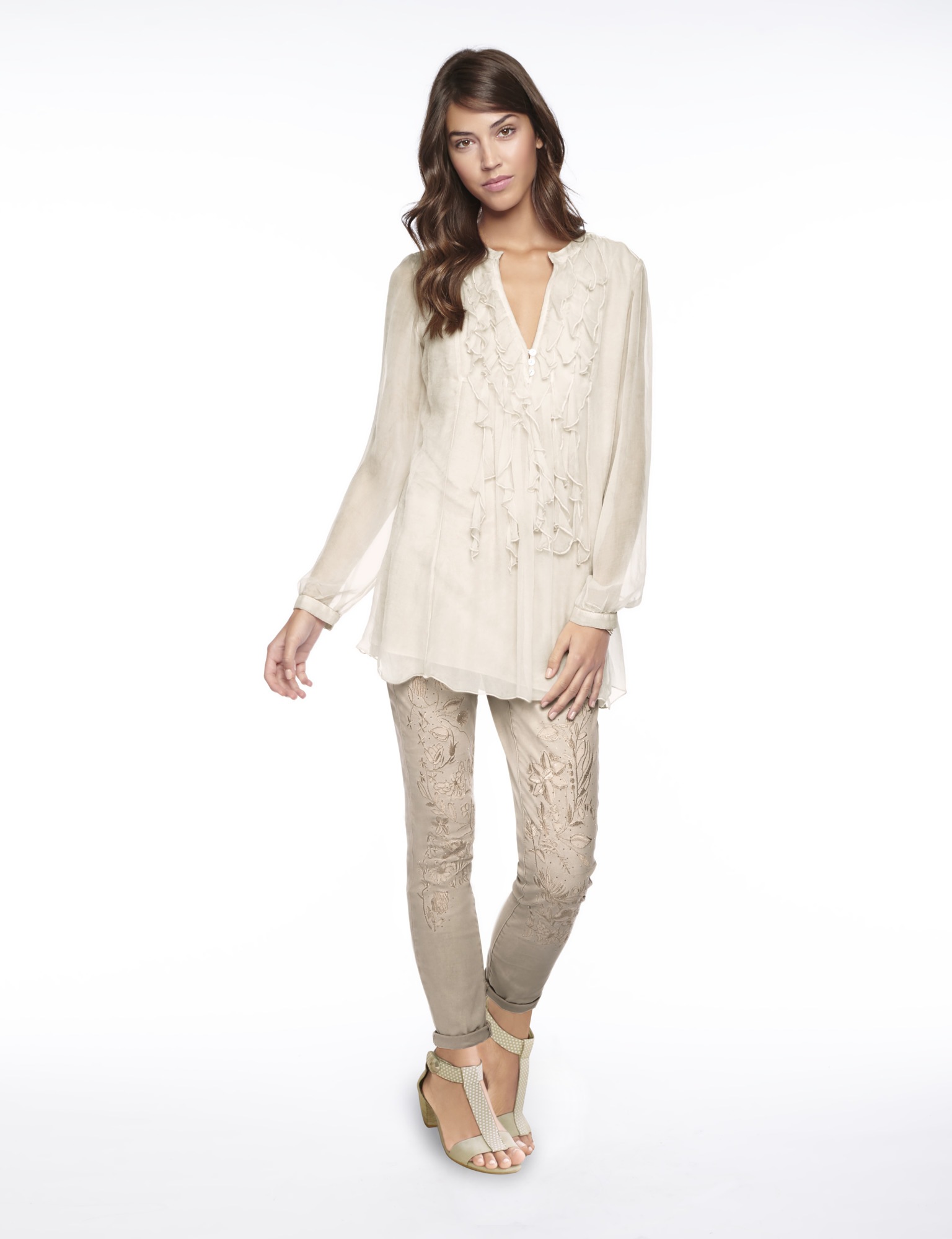 ASHLEY BROOKE by Heine Röhrenjeans, mit Stickerei