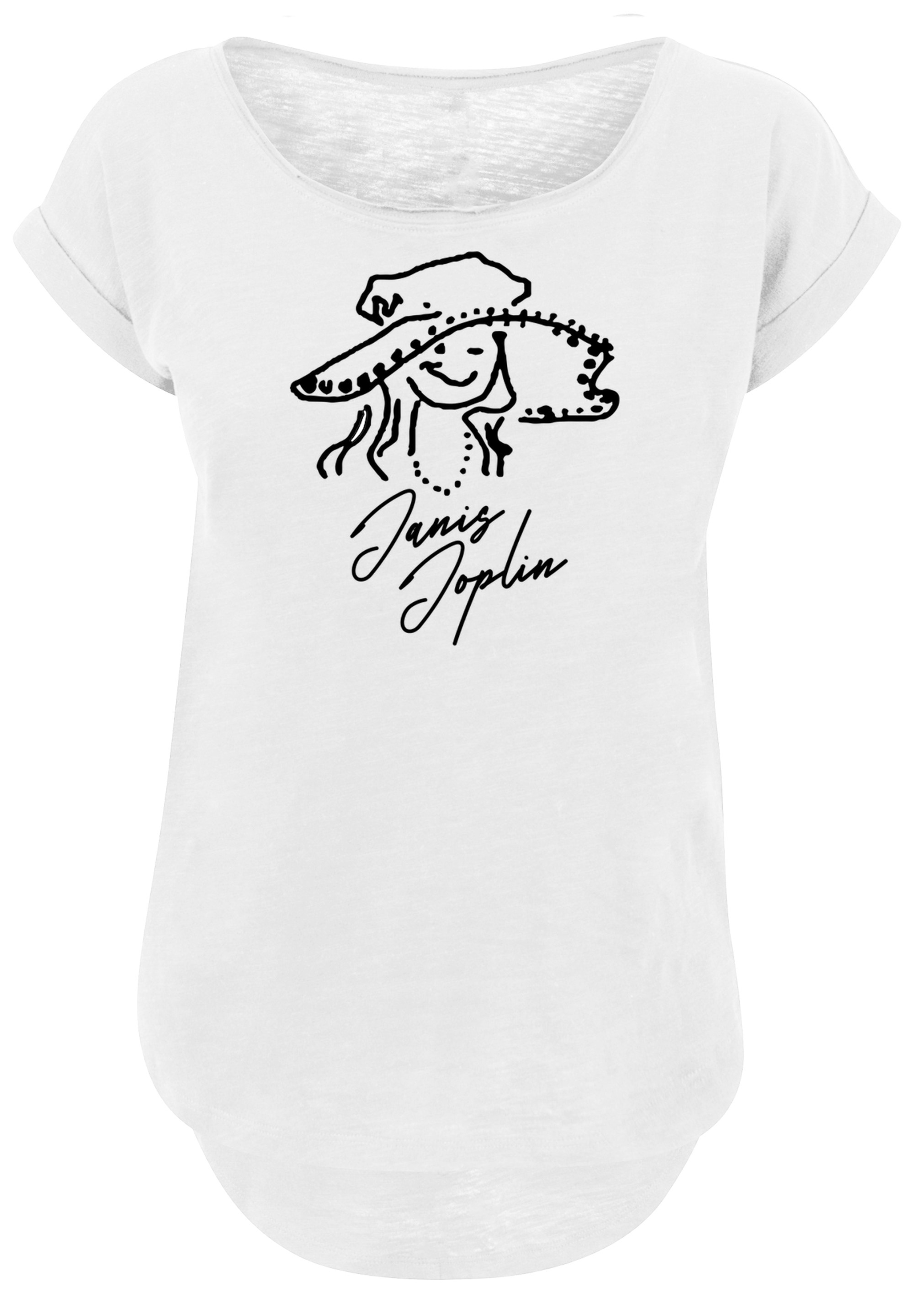 F4NT4STIC T-Shirt »Janis Joplin Sketch«, Damen,Premium Merch,Lang,Longshirt,Bandshirt  kaufen | I\'m walking