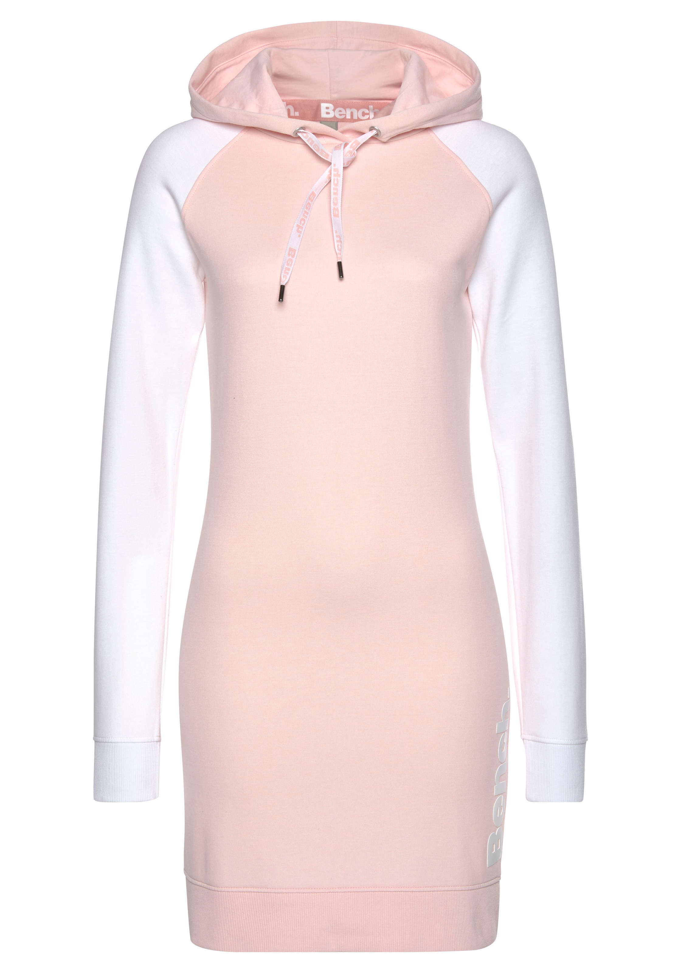 Bench. Sweatkleid, mit Kapuze und farblich abgesetzten Ärmeln kaufen
