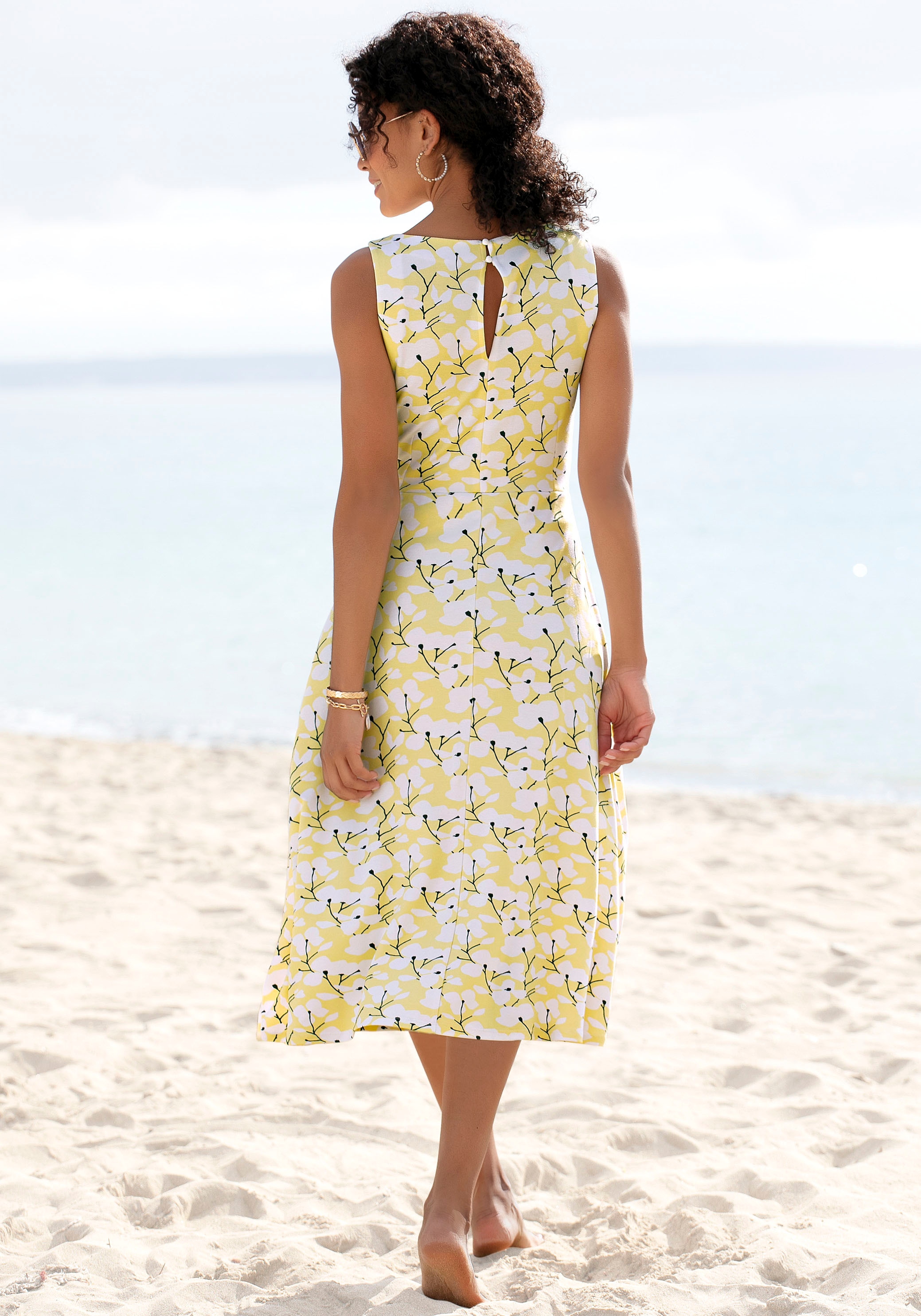 Beachtime Sommerkleid, mit Strandmode, shoppen Strandbekleidung Blumendruck