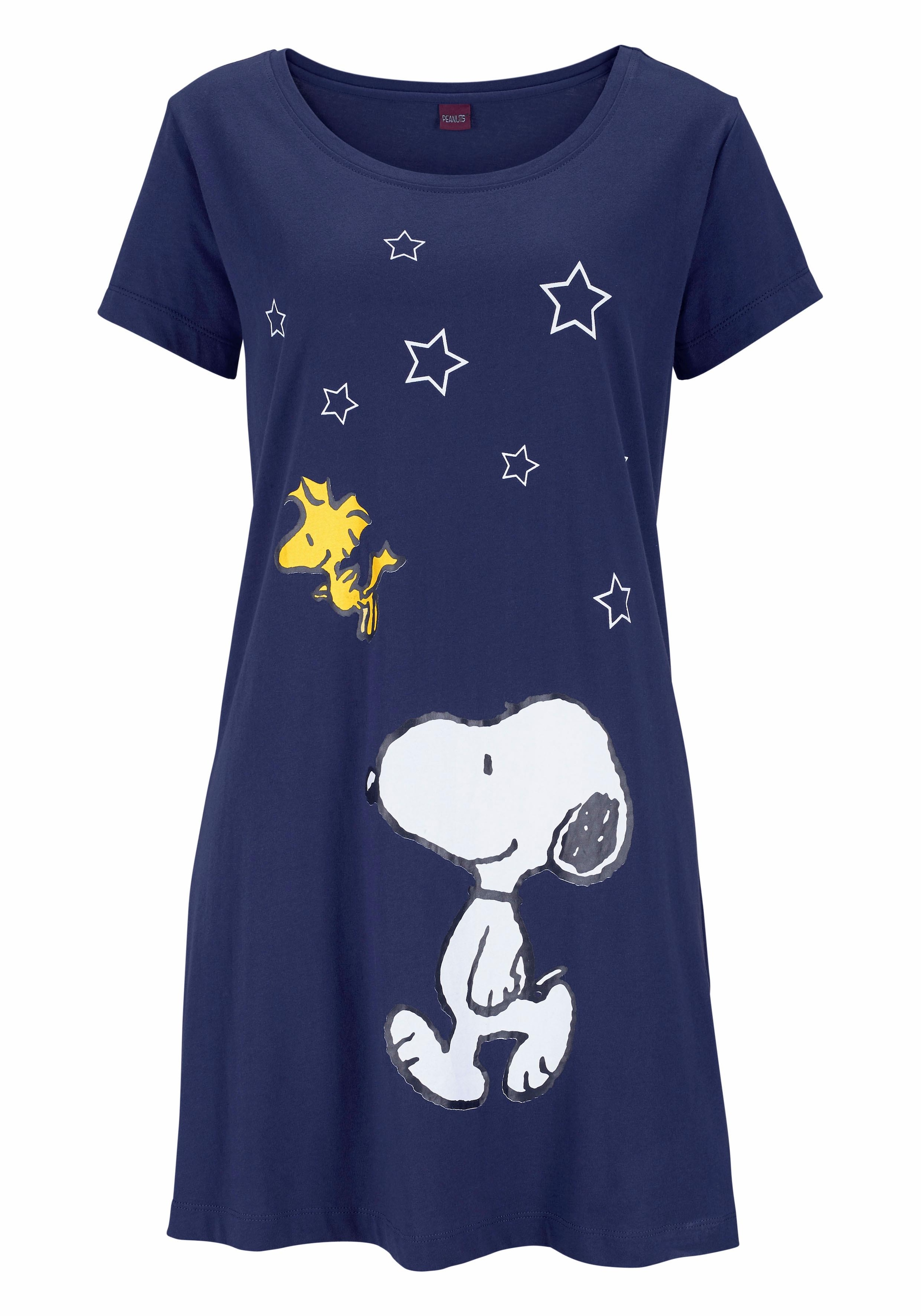 Rechnung bestellen & Peanuts Snoopy-Print in Minilänge Wäsche Sleepshirt, auf mit
