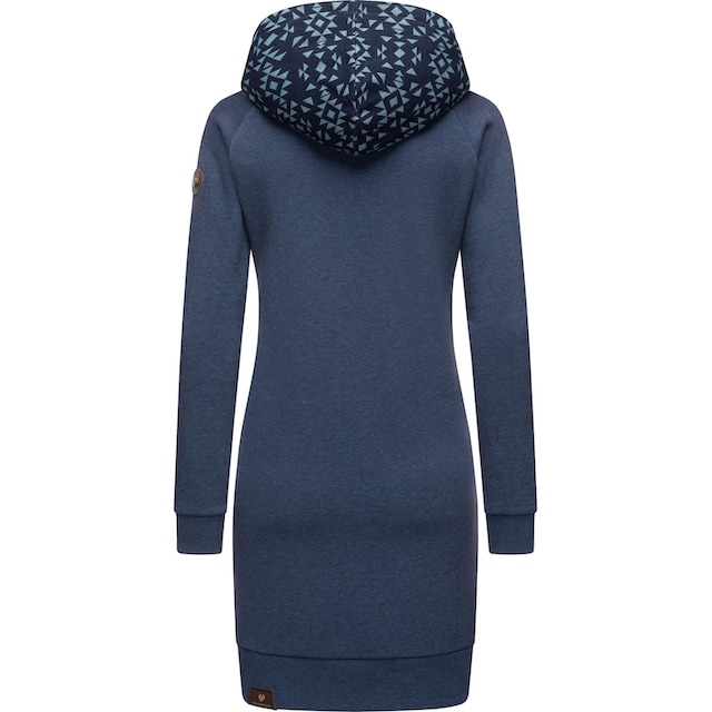 Ragwear Sweatkleid »Bessi«, Langärmliges Baumwoll Kleid mit  Printmuster-Kapuze online kaufen | I\'m walking