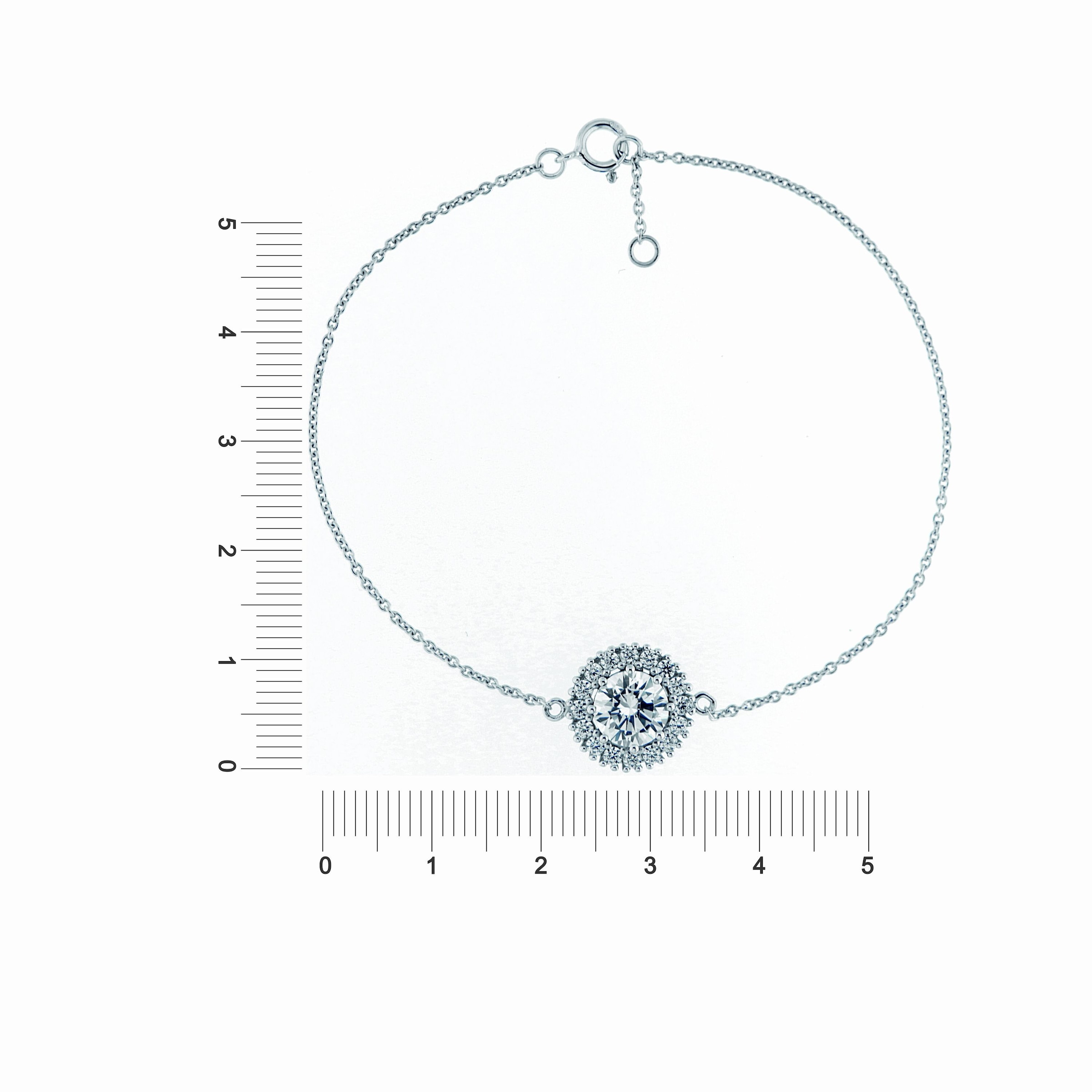 kaufen funkelnde walking Jewel online Armband Zirkonia Steine, 925« »rund, Silber I\'m Smart |