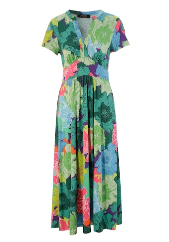 Aniston CASUAL Sommerkleid, mit großflächigem, graphischem Blumendruck - NEUE KOLLEKTION kaufen