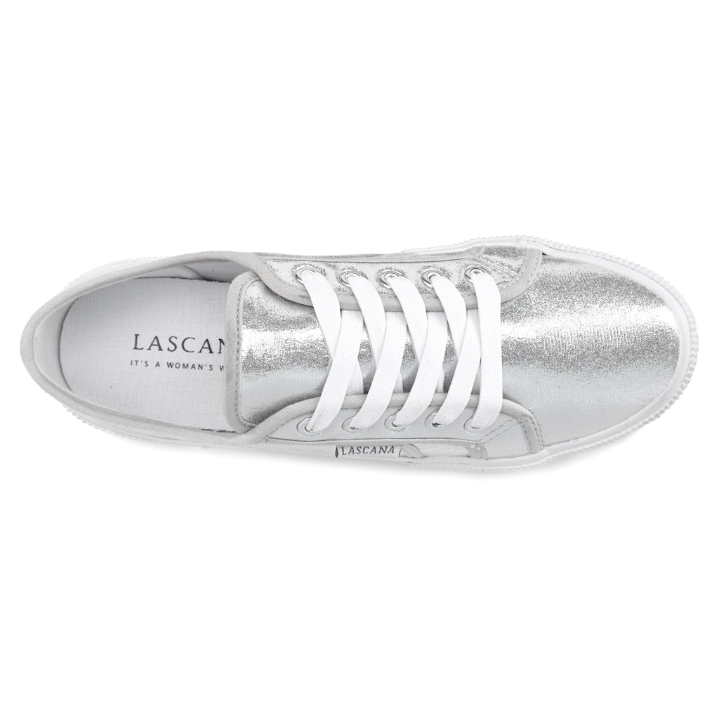 LASCANA Sneaker, in Metallic-Optik