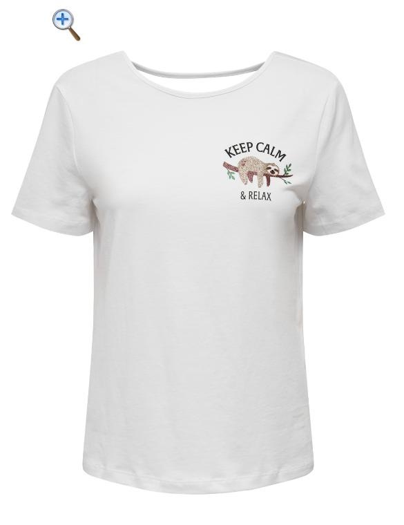 ONLY Kurzarmshirt »ONLKITA REG S/S CALM SLOTH TEE CS JRS« kaufen
