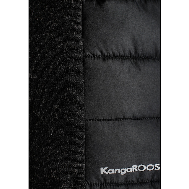 KangaROOS Steppjacke, mit Kapuze, im trendigem Material-Mix mit abnehmbarer  Kapuze - NEUE KOLLEKTION kaufen