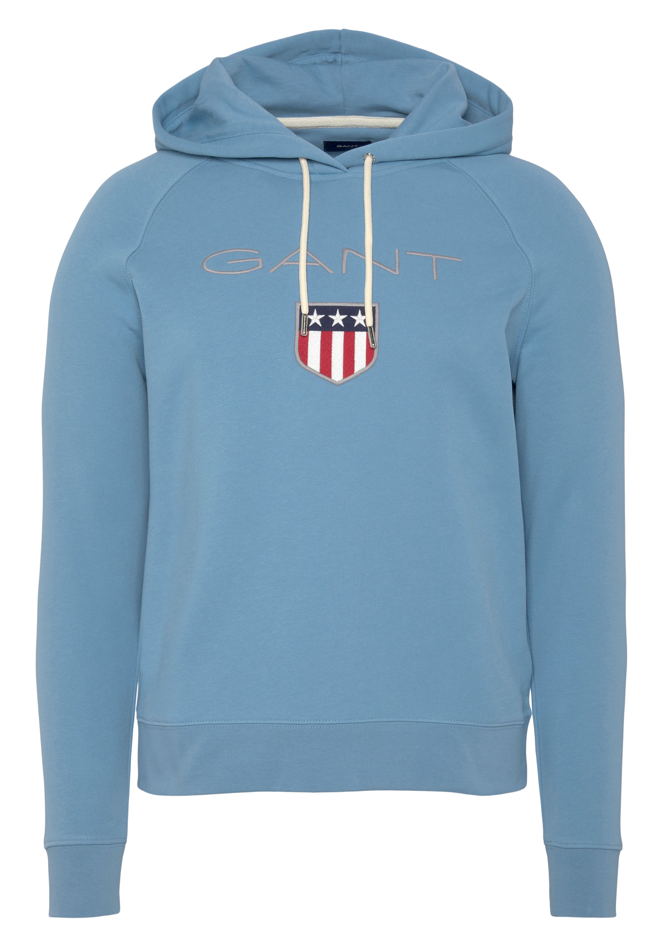 Gant Sweatshirt »GANT mit SHIELD großer shoppen Label-Applikation vorne SWEAT HOODIE«