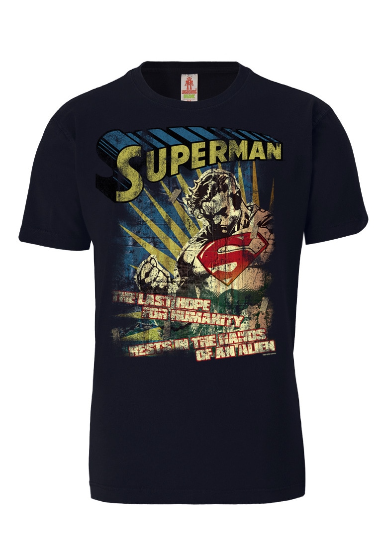 Last T-Shirt - walking | Hope«, lizenziertem I\'m The Originaldesign bestellen »Superman mit LOGOSHIRT