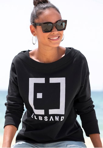 Elbsand Sweatshirt »Finnia«, mit Flockprint vorne kaufen