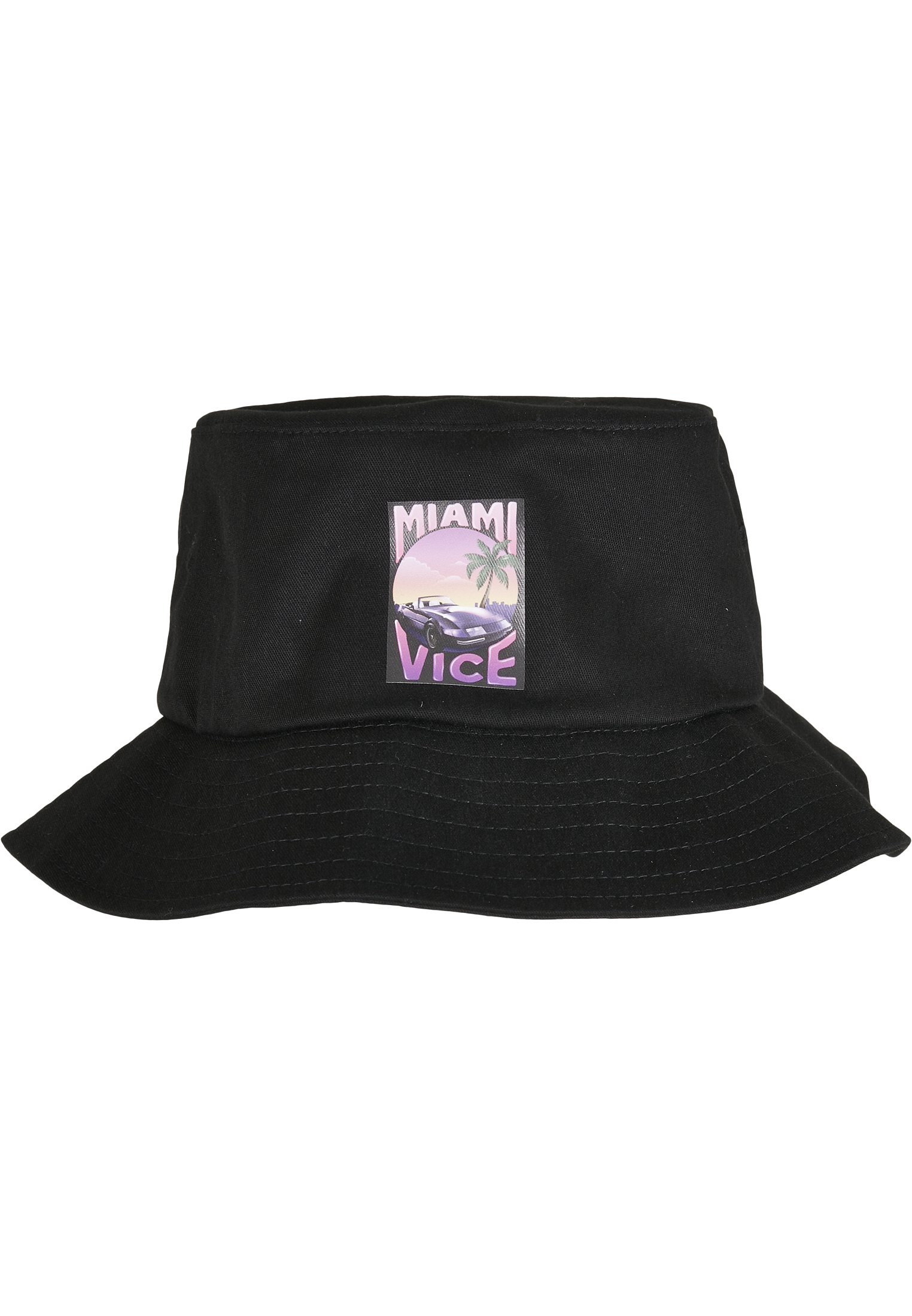 Hat // Merchcode Miami Vice Logo Bucket Hat white