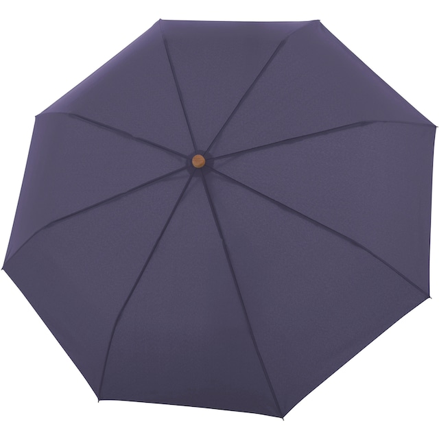 doppler® Taschenregenschirm »nature Mini uni, perfect purple«, aus  recyceltem Material mit Griff aus FSC®- schützt Wald - weltweit online  kaufen | I'm walking