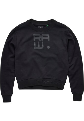 G-Star RAW Sweatshirt »Graphic Crew Sweatshirt«, mit gummierten Grafikprint auf der Brust kaufen