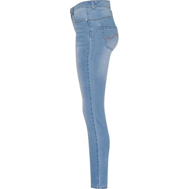 KangaROOS Slim-fit-Jeans »CROPPED HIGH WAIST SLIM FIT«, NEUE KOLLEKTION  bestellen