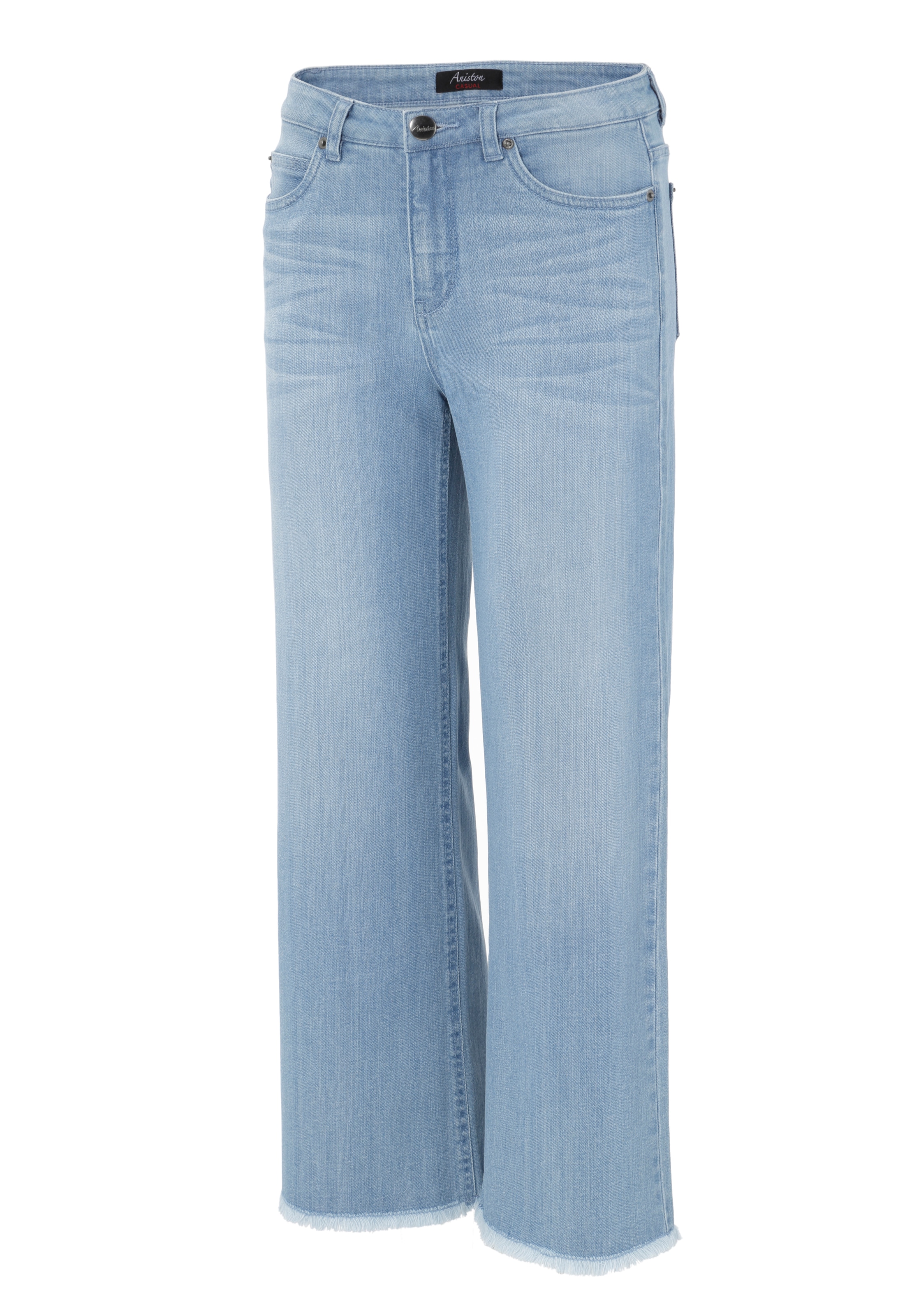 Aniston CASUAL 7/8-Jeans, mit leicht ausgefranstem Beinabschluss kaufen |  I\'m walking | Weite Jeans