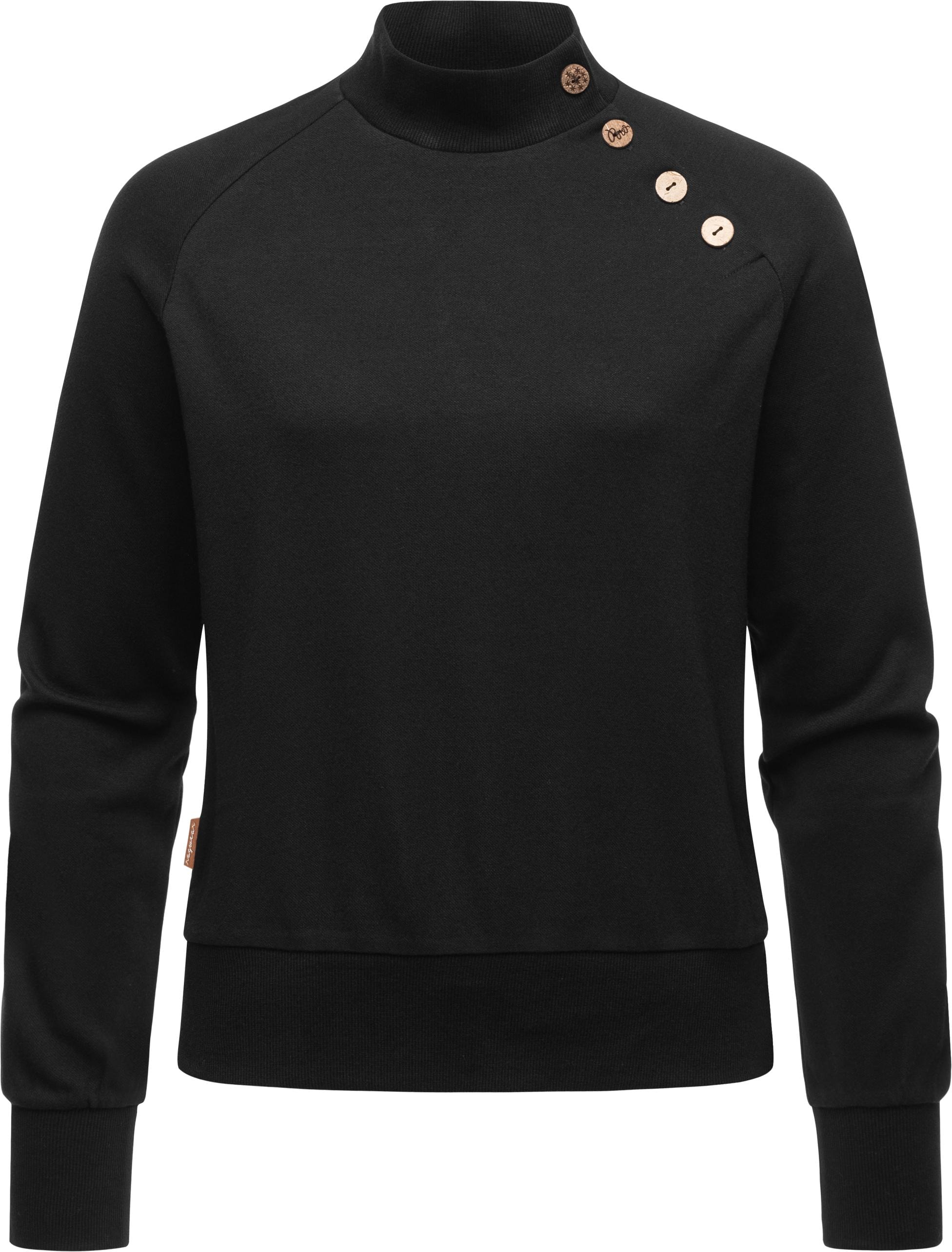 Ragwear Sweatshirt »Majjorka Solid«, Damen Langarmshirt mit Rippbündchen  und Zierknöpfen online kaufen | I'm walking