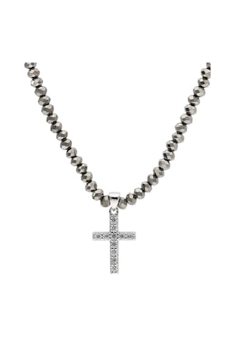 Smart Jewel Kette mit Anhänger »Kreuz Zirkonia Kristallsteine Silber 925« kaufen