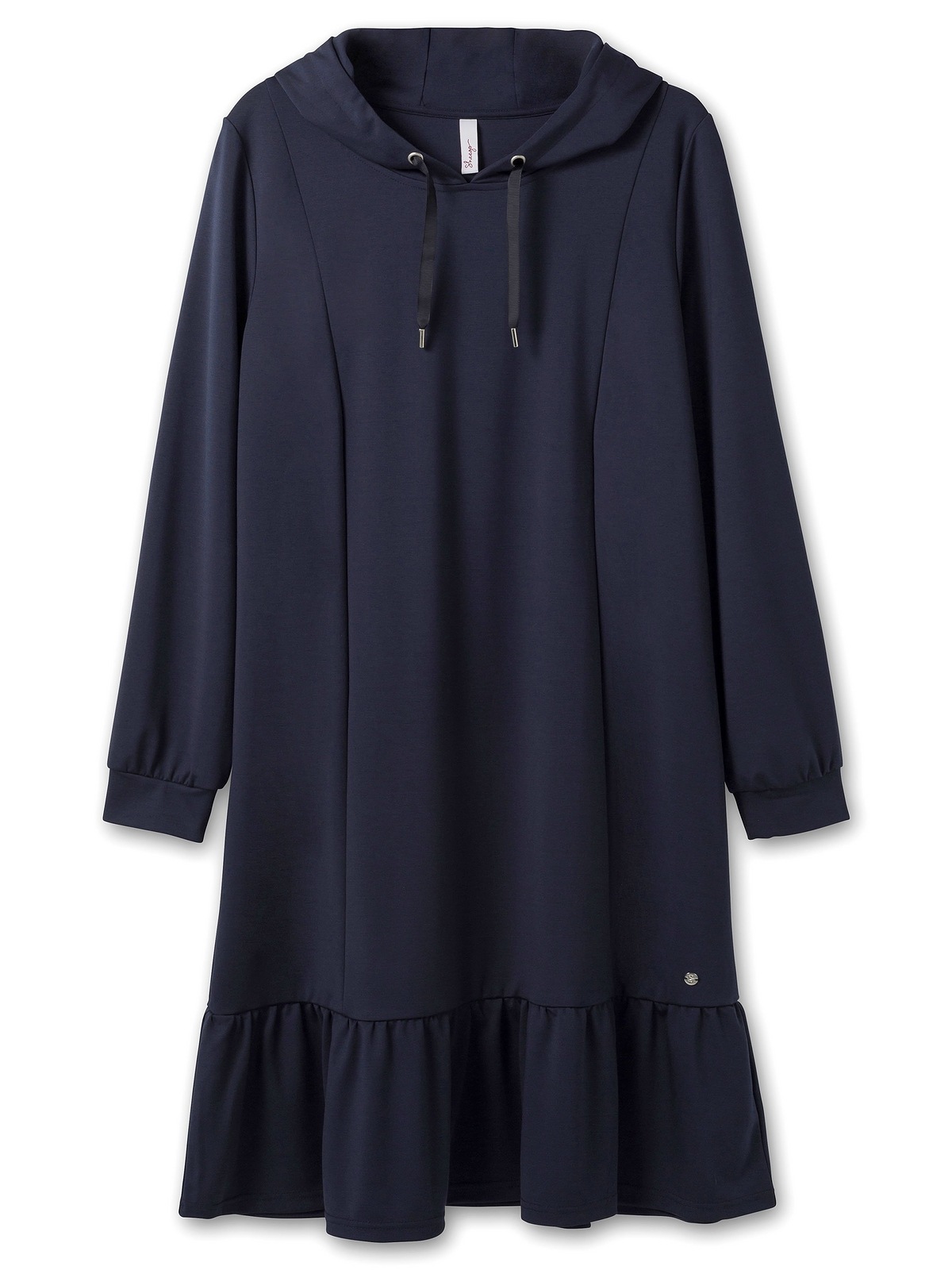 Sheego Shirtkleid »Kapuzenkleid«, mit Kapuze und Volant am Saum kaufen